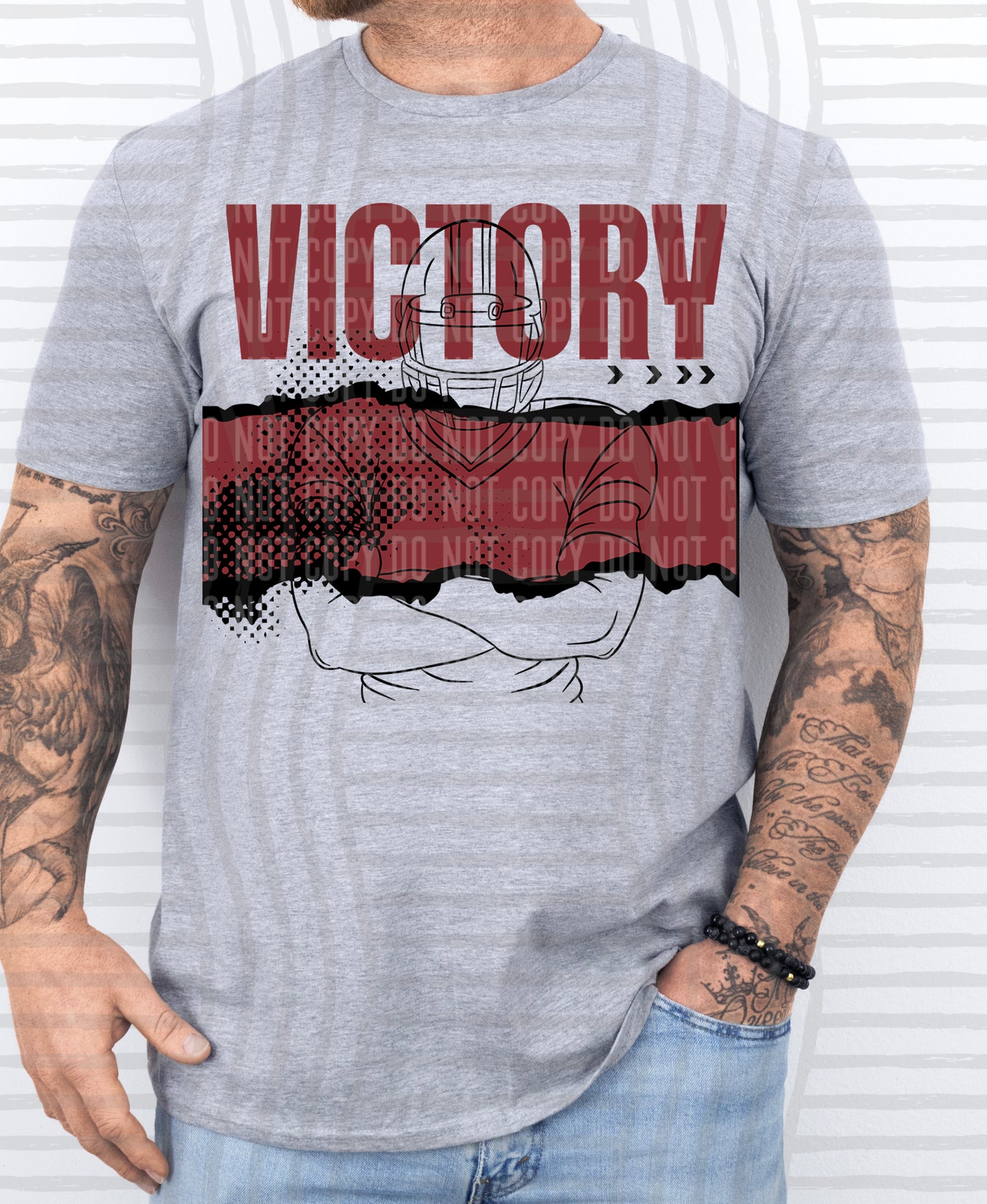 VICTORY Football - Color Dropdown Digital Download 300DPI PNG FILE
