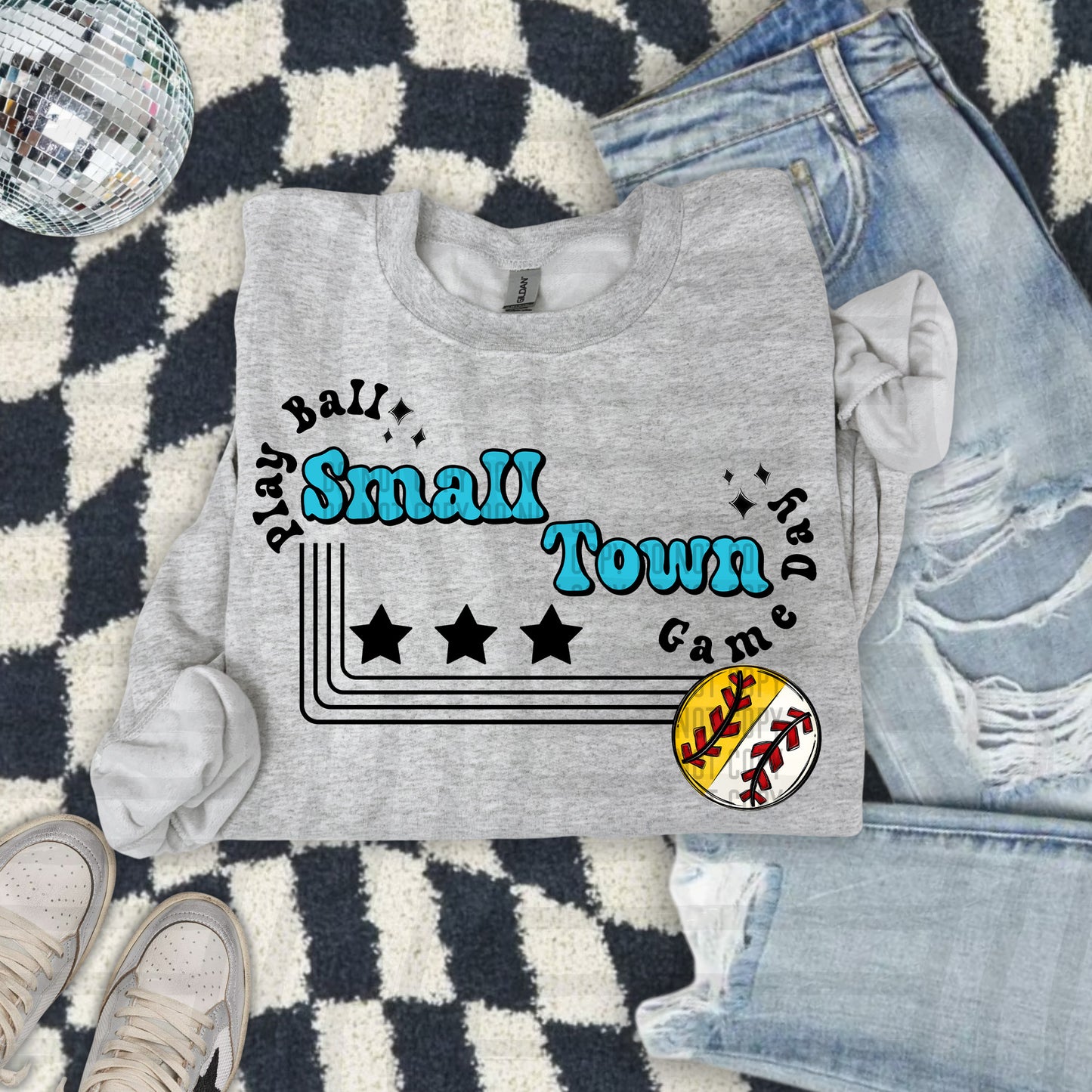 HALF/HALF - Small town - Color Dropdown Digital Download 300DPI PNG FILE