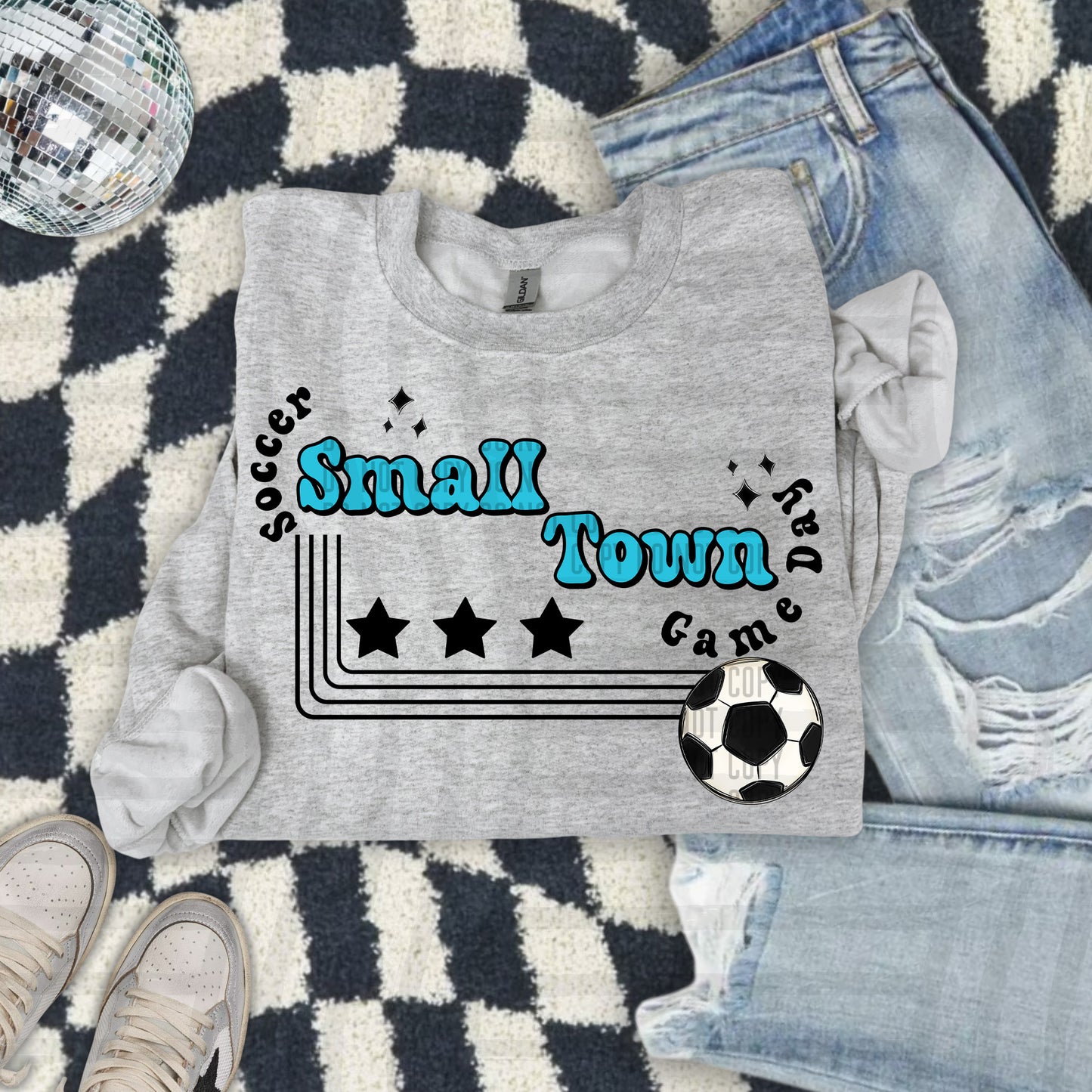 SOCCER - Small town - Color Dropdown Digital Download 300DPI PNG FILE