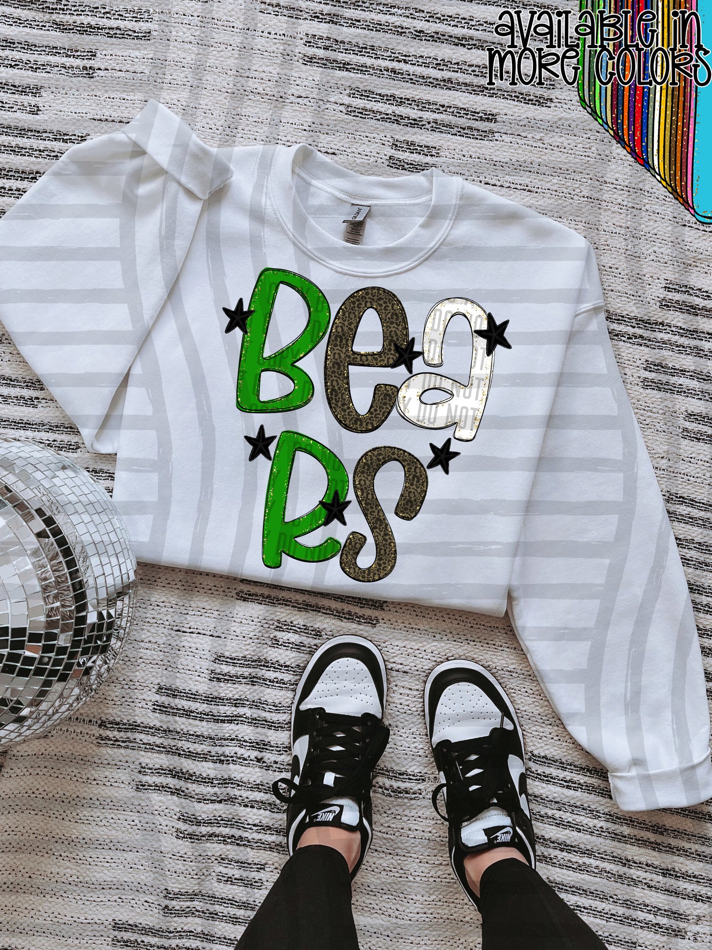 CUSTOM - Leopard Game Day Glam  - Digital download 300DPI PNG FILE