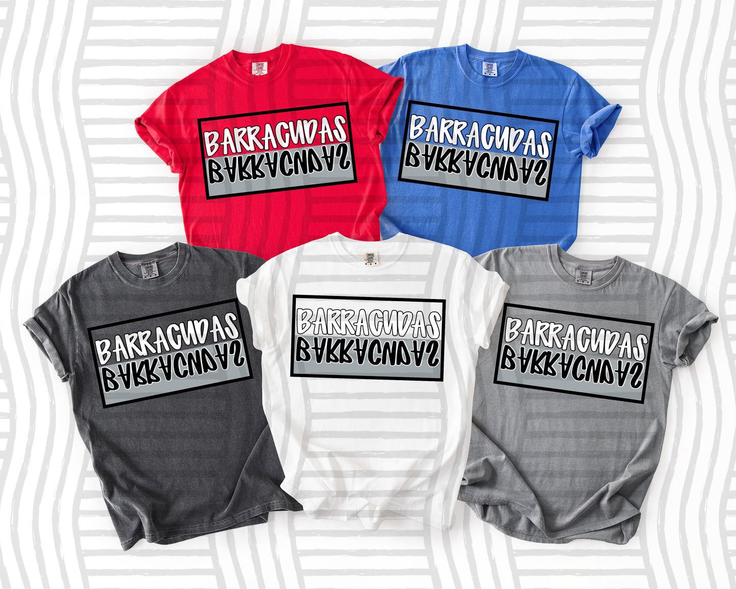 BW Boxed Flipped -  Custom + DROPDOWN - 300 DPI digital download