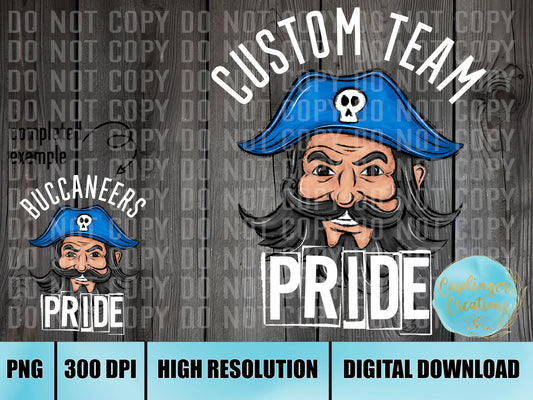 Custom Mascot Pride with Name - Digital download 300DPI PNG FILE