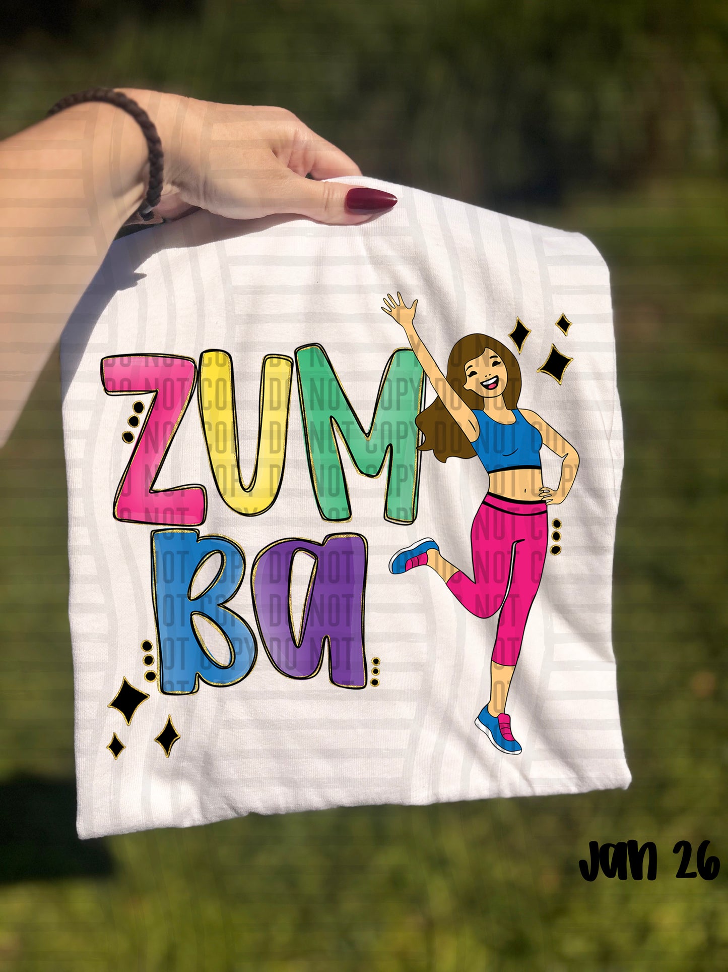 ZUMBA- choose skin/hair Color Dropdown Digital Download 300DPI PNG FILE