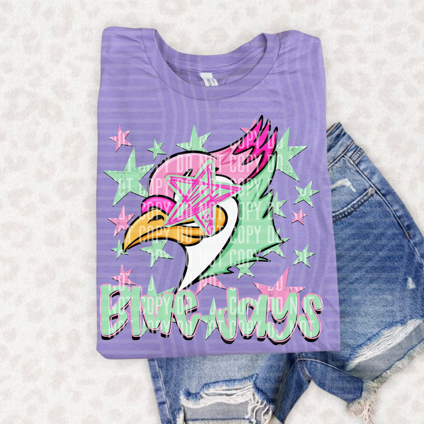 PREPPY STARRY EYED mascots pink/green -  Digital Download 300DPI PNG FILE