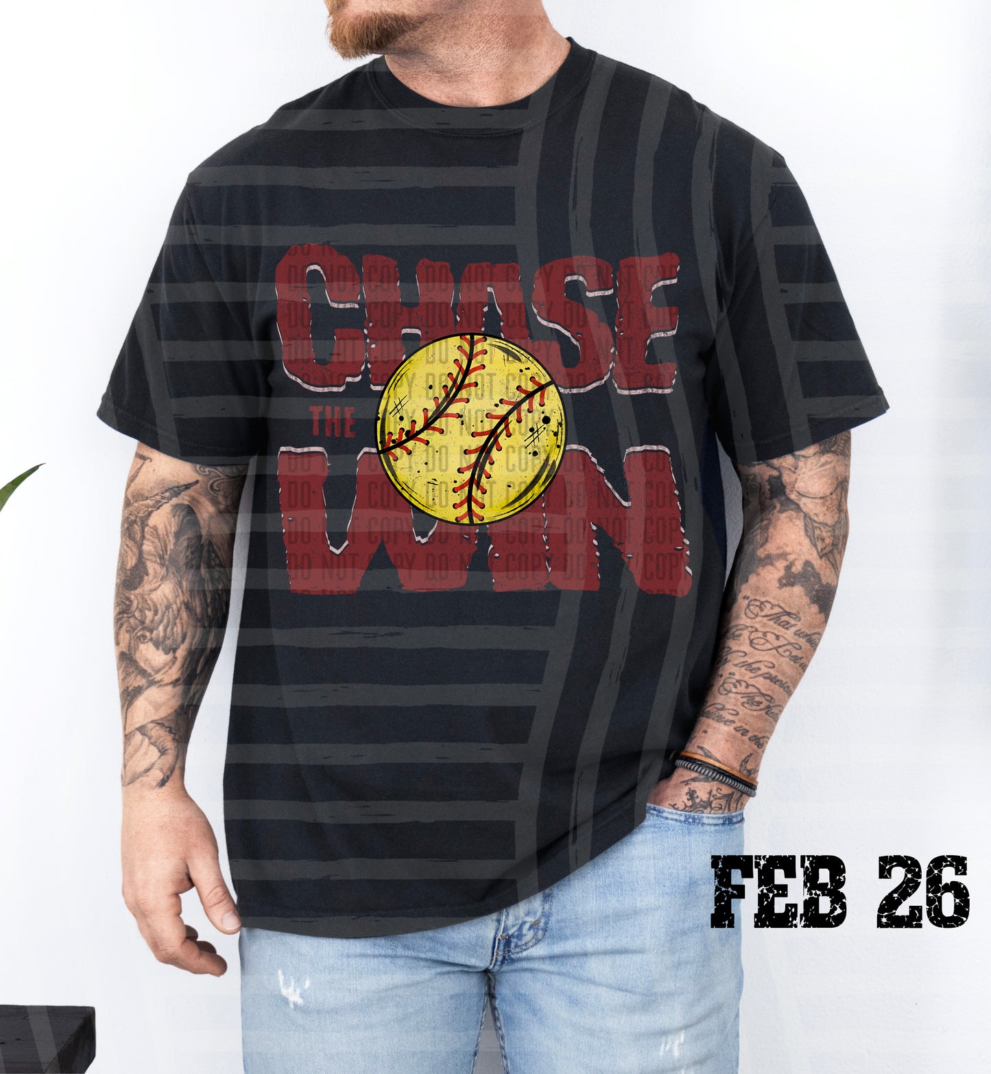 Chase the Win SOFTBALL - Color Dropdown Digital Download 300DPI PNG FILE