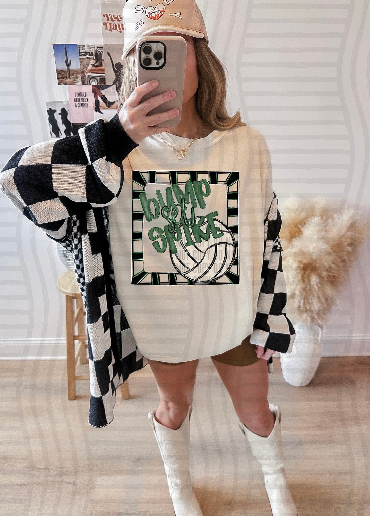 Bump, Set, Spike - Volleyball - Color Dropdown Digital Download 300DPI PNG FILE