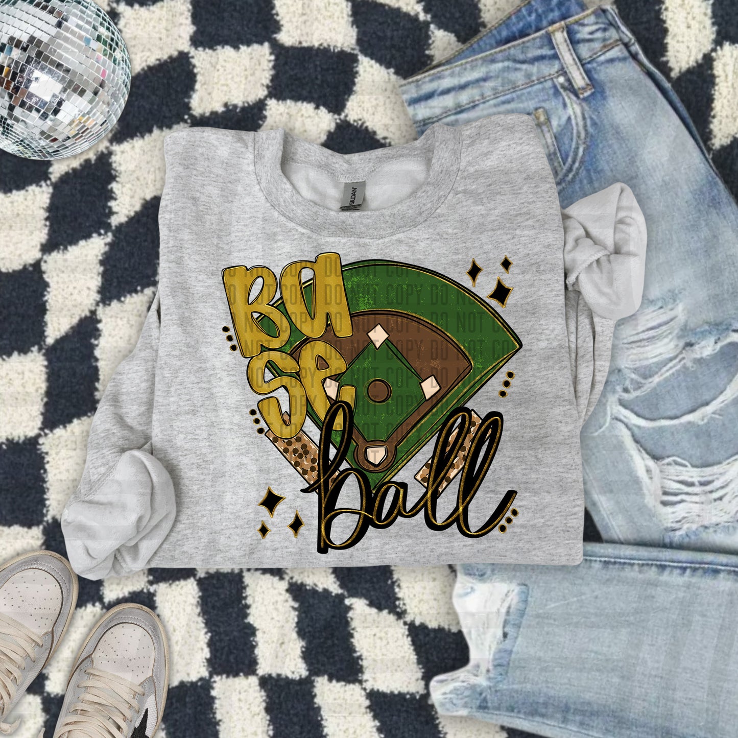 Baseball Field -Color Dropdown Digital Download 300DPI PNG FILE