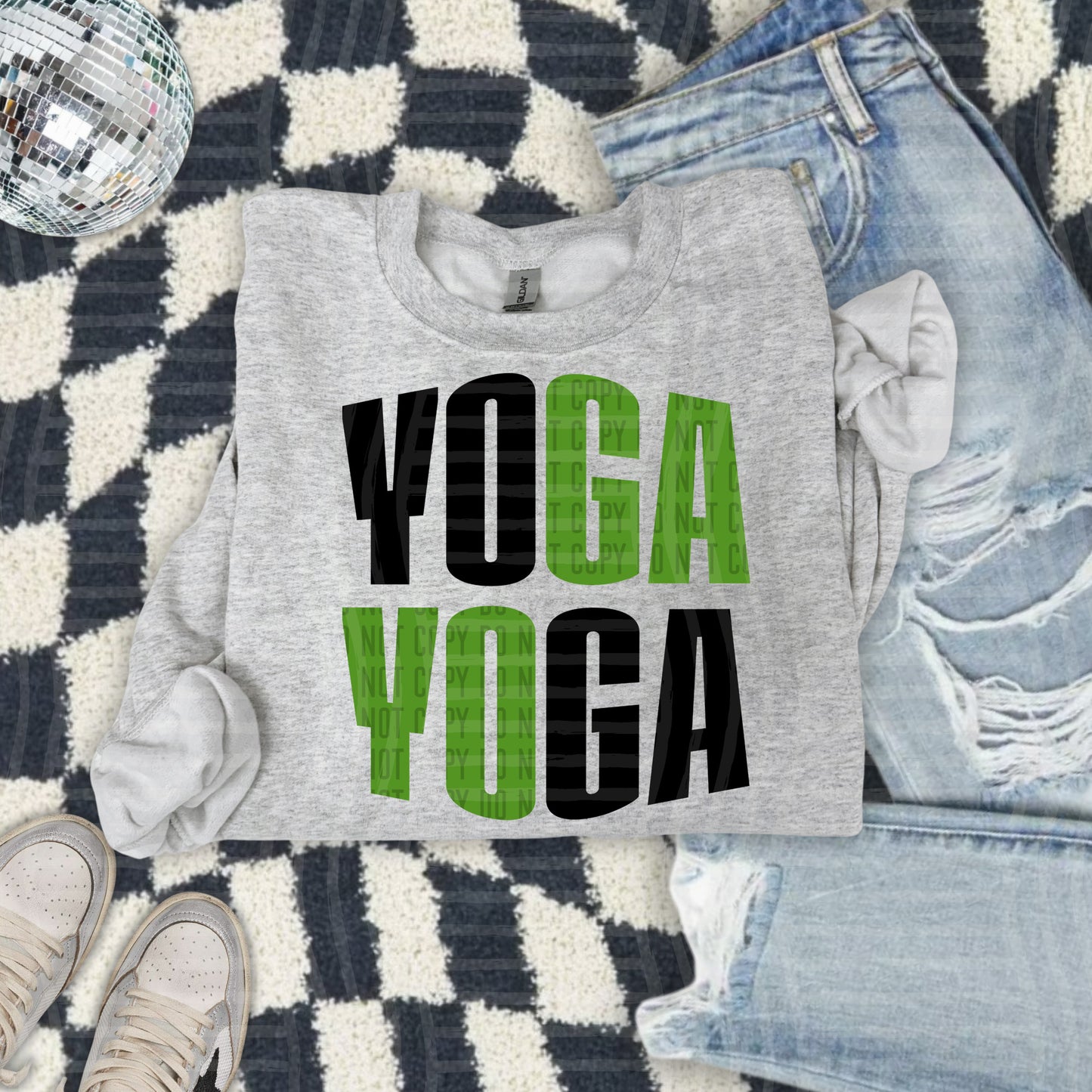 YOGA word art - Color Dropdown Digital Download 300DPI PNG FILE