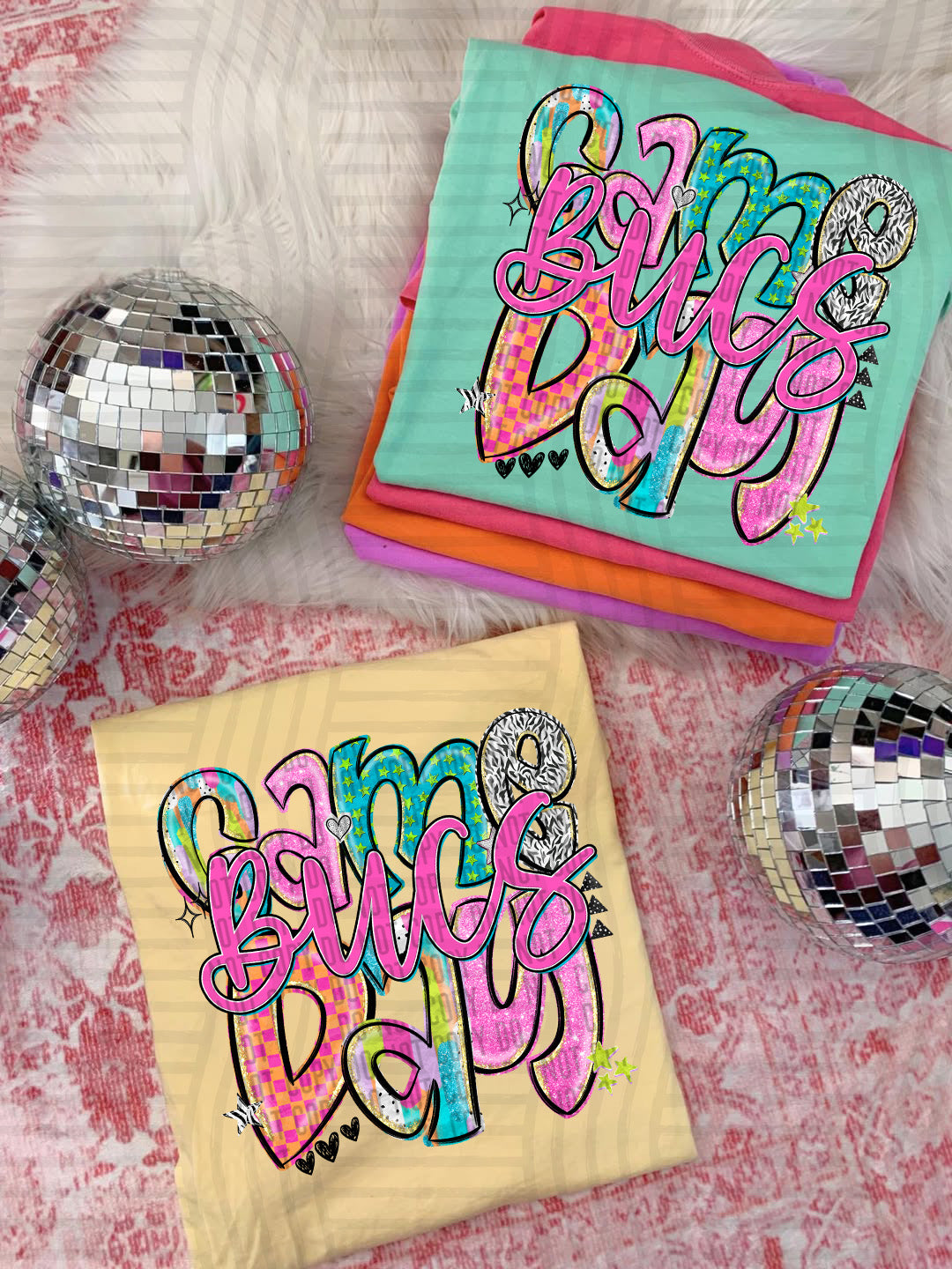 Game Day - colorful -  Custom + DROPDOWN - 300 DPI digital download