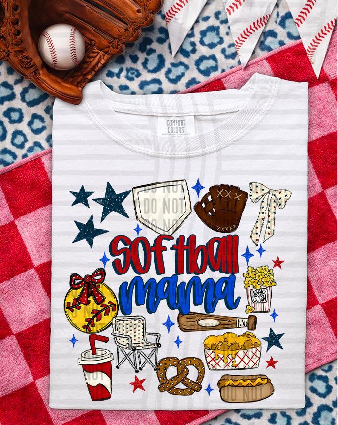 MAMA baseball/softball/teeball - Color Dropdown Digital Download 300DPI PNG FILE