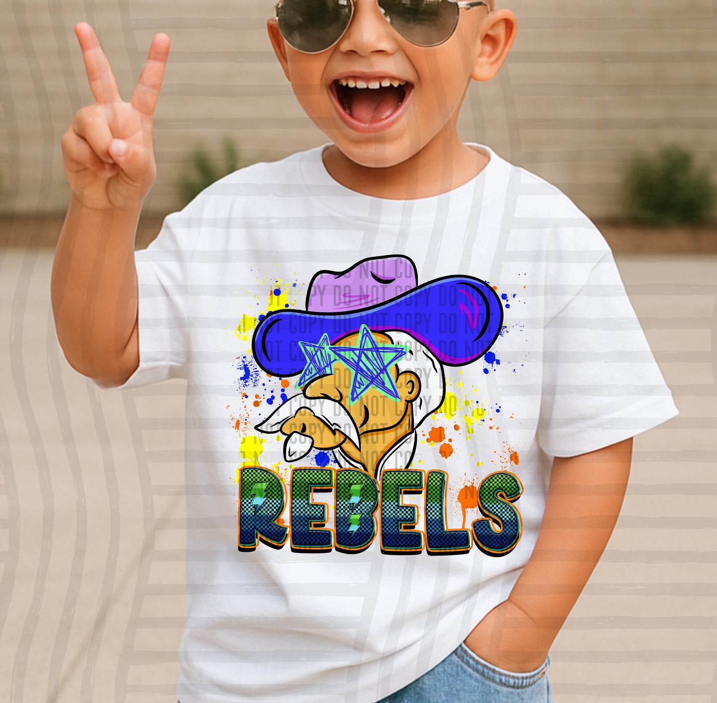 Paint Splatter STARRY EYED mascots blue/green/orange -  Digital Download 300DPI PNG FILE