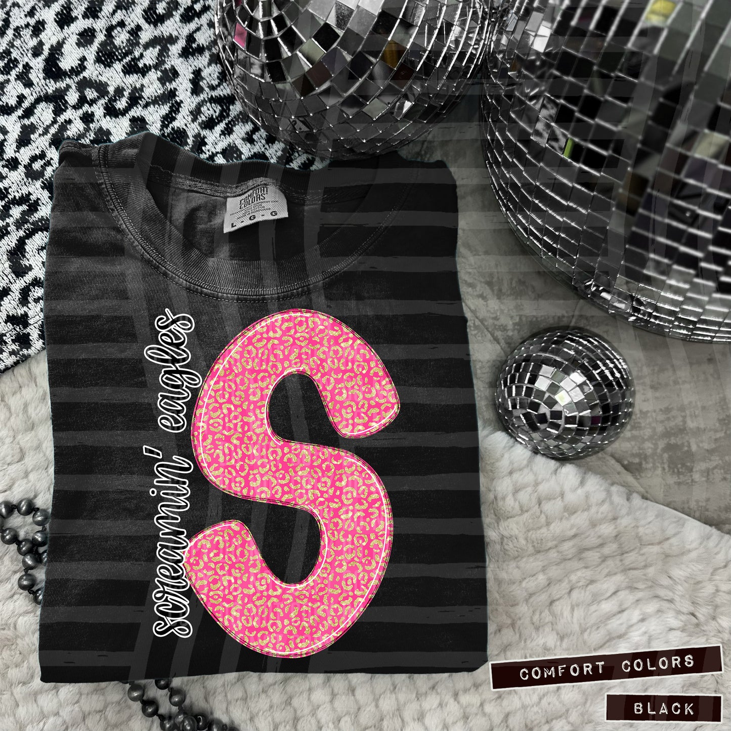 Pink Leopard Single Letter - Dropdown + CUSTOM- Digital Download 300DPI PNG FILE