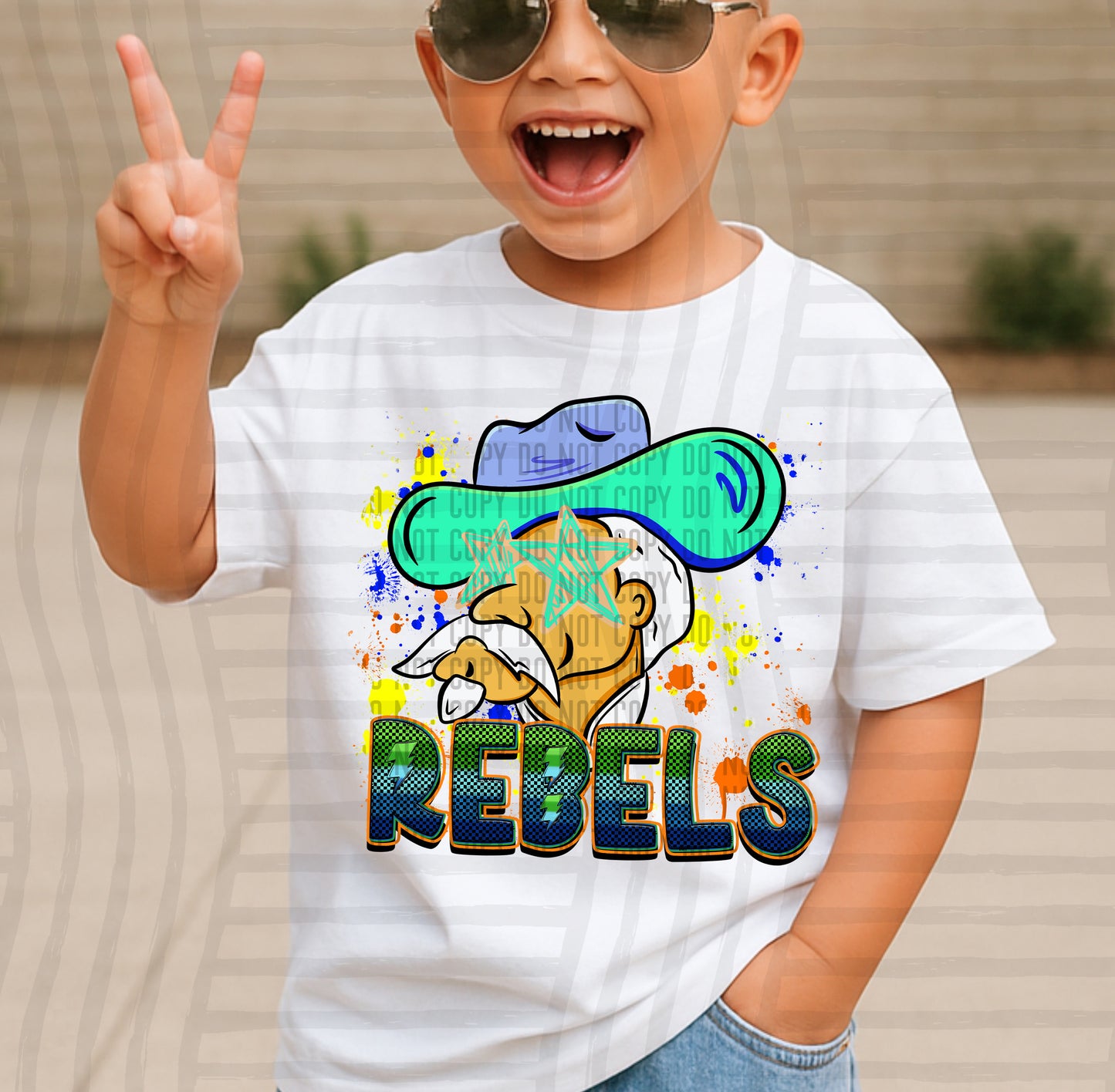 Paint Splatter STARRY EYED mascots blue/green/orange -  Digital Download 300DPI PNG FILE