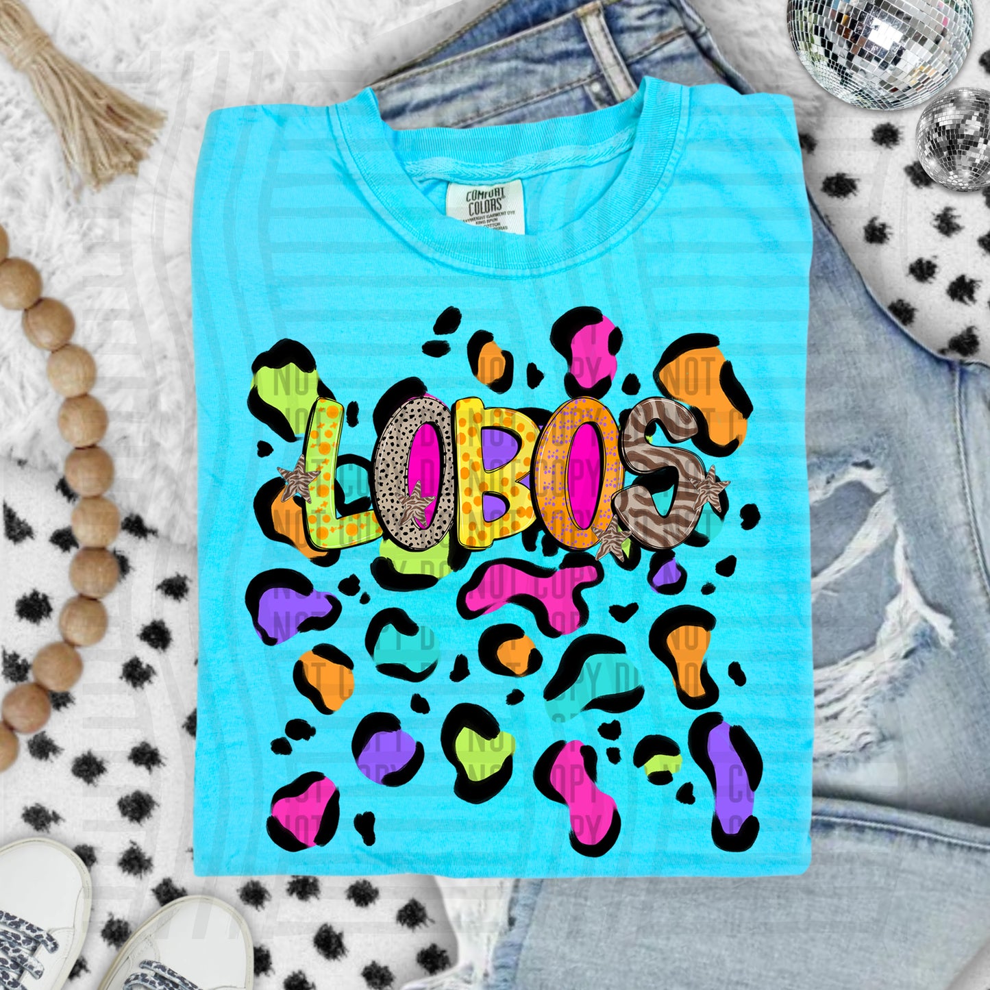 Funky Mix-Up Leopard Spot Mascots - Custom + Dropdown - 300 dpi Digital Download