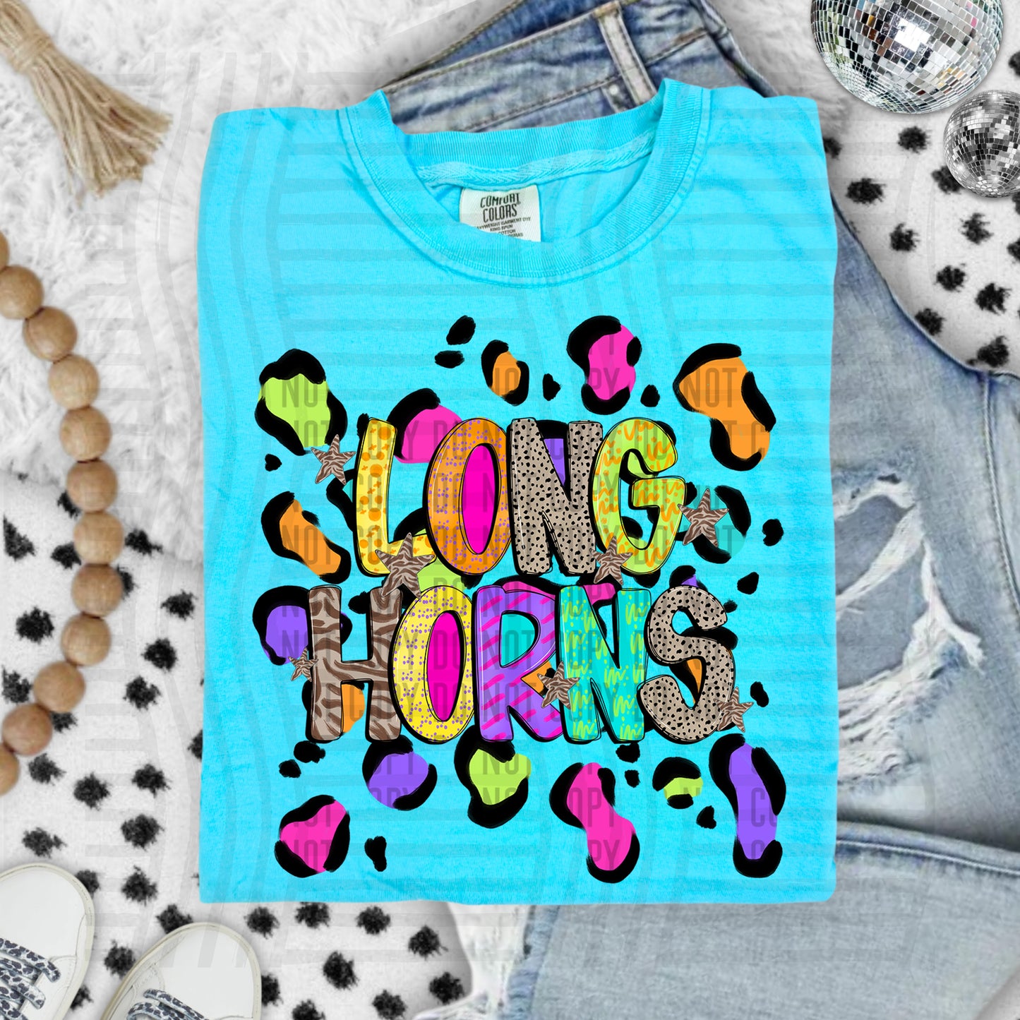 Funky Mix-Up Leopard Spot Mascots - Custom + Dropdown - 300 dpi Digital Download