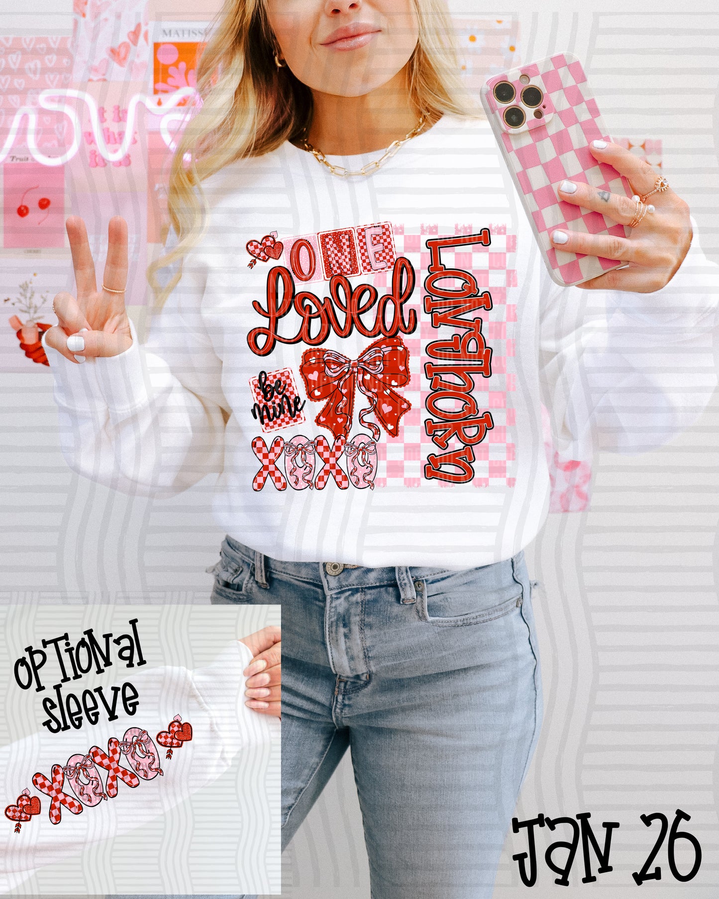 One Loved MASCOT (SINGULAR) + OPTIONAL SLEEVES - Custom + DROPDOWN - 300 DPI digital download