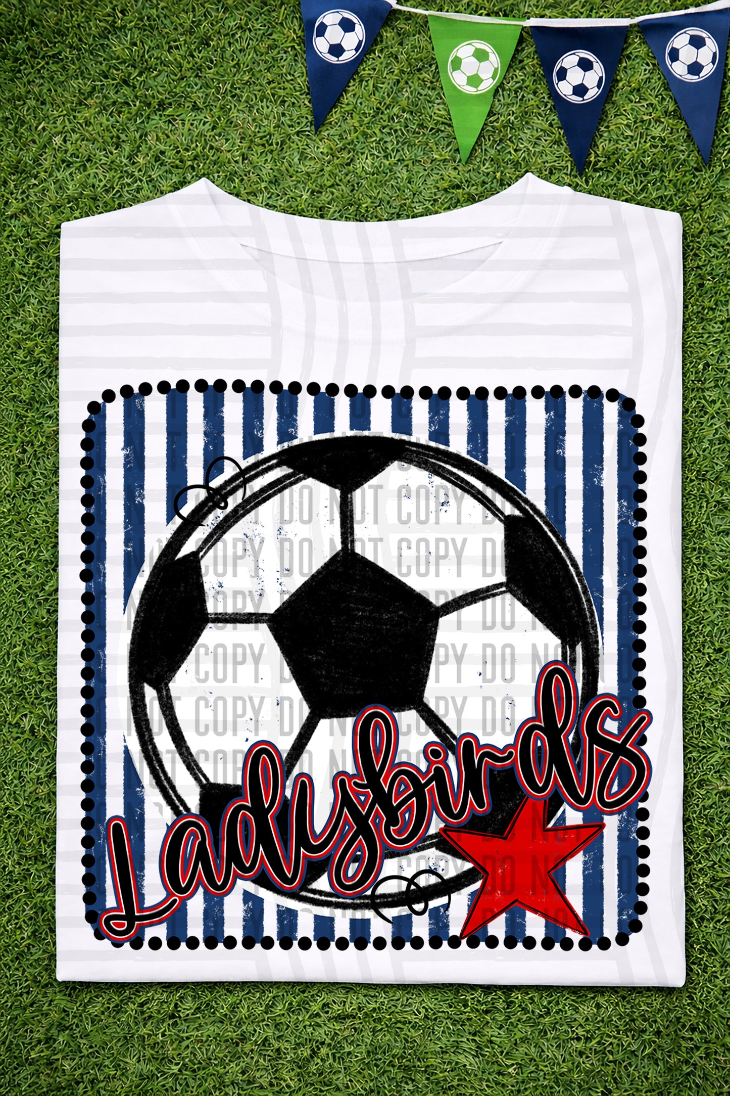 Soccer RWB Framed -  Custom + DROPDOWN - 300 DPI digital download