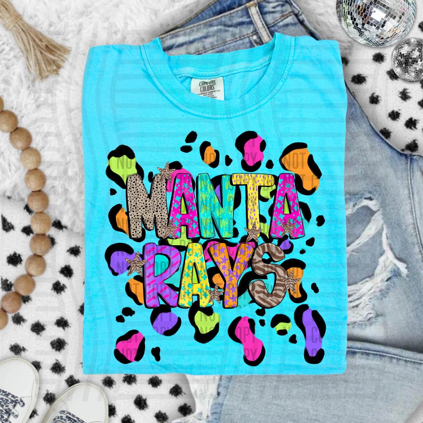 Funky Mix-Up Leopard Spot Mascots - Custom + Dropdown - 300 dpi Digital Download