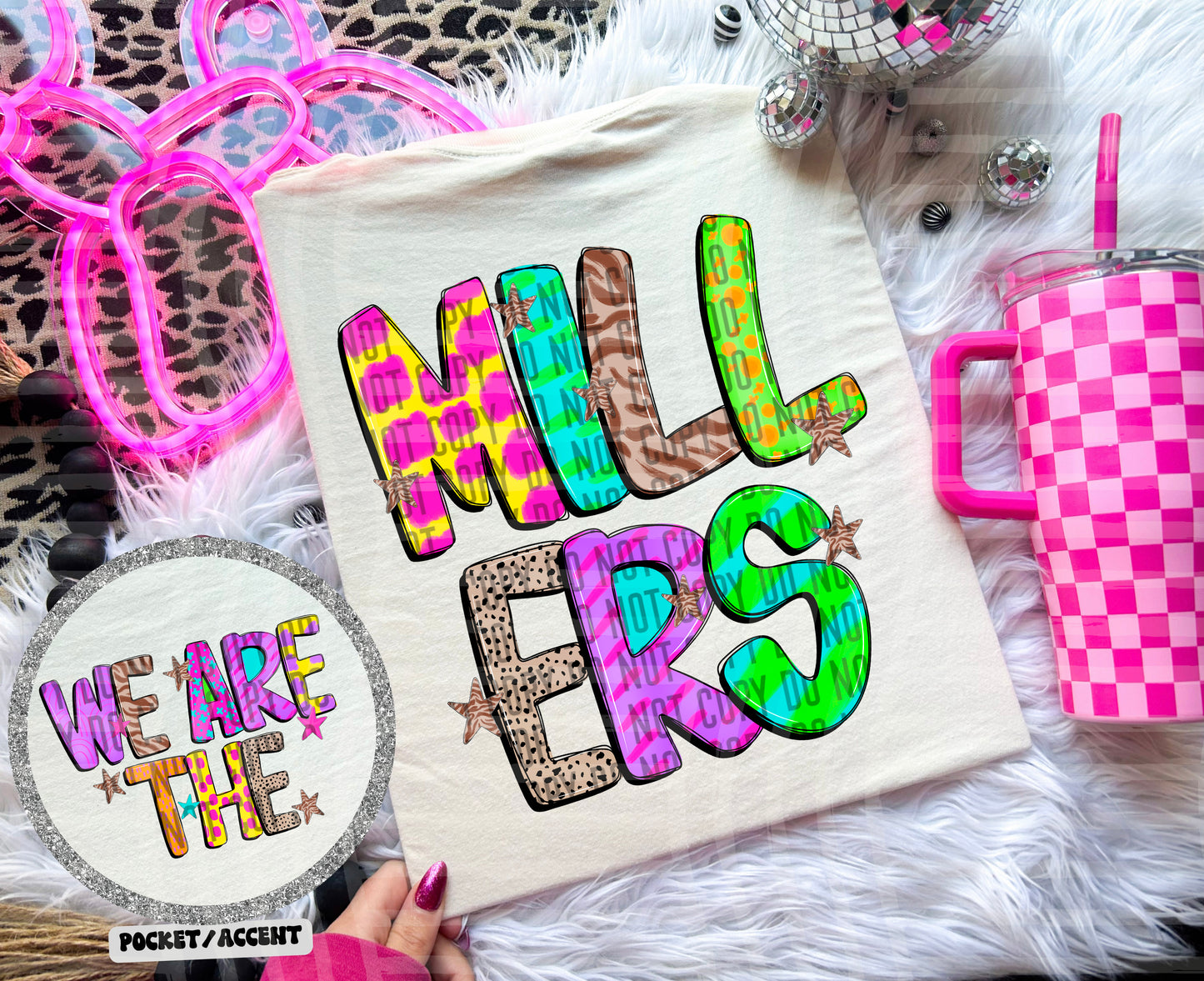 Funky Mix Up - Optional POCKET - Custom + Dropdown  - 300 dpi Digital Download