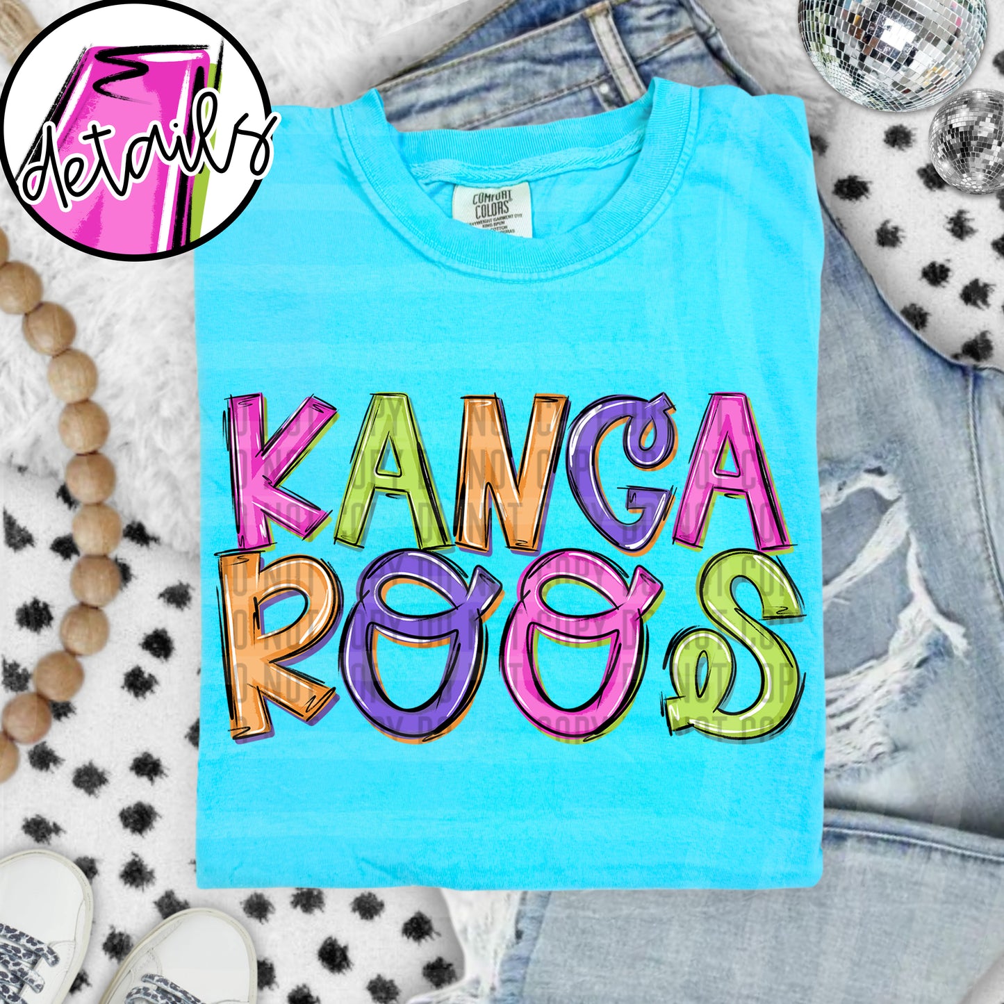 Neon Barbie Stacked - Custom + DROPDOWN - 300 DPI digital download