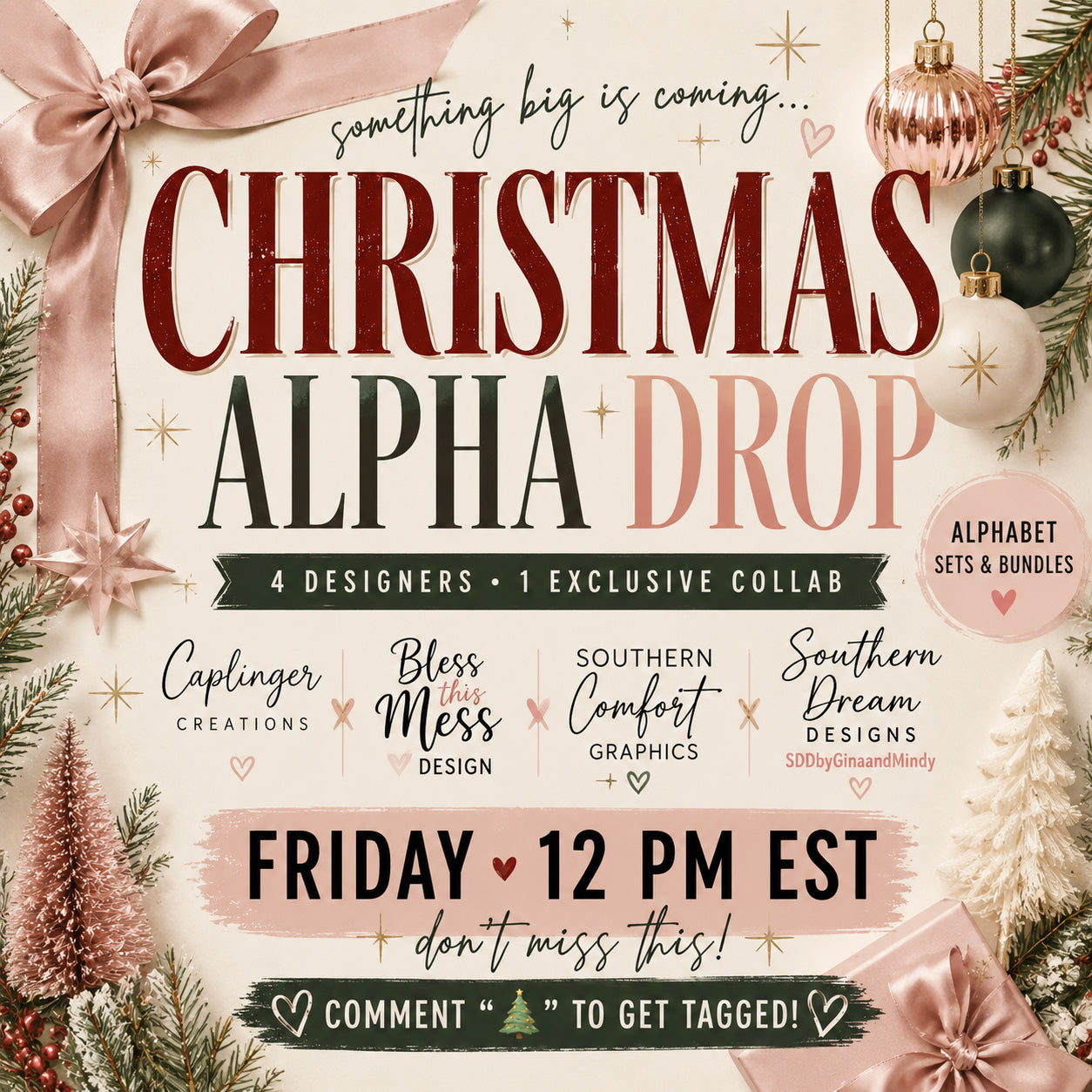 Christmas Alpha Collab- Digital download 300DPI PNG FILE