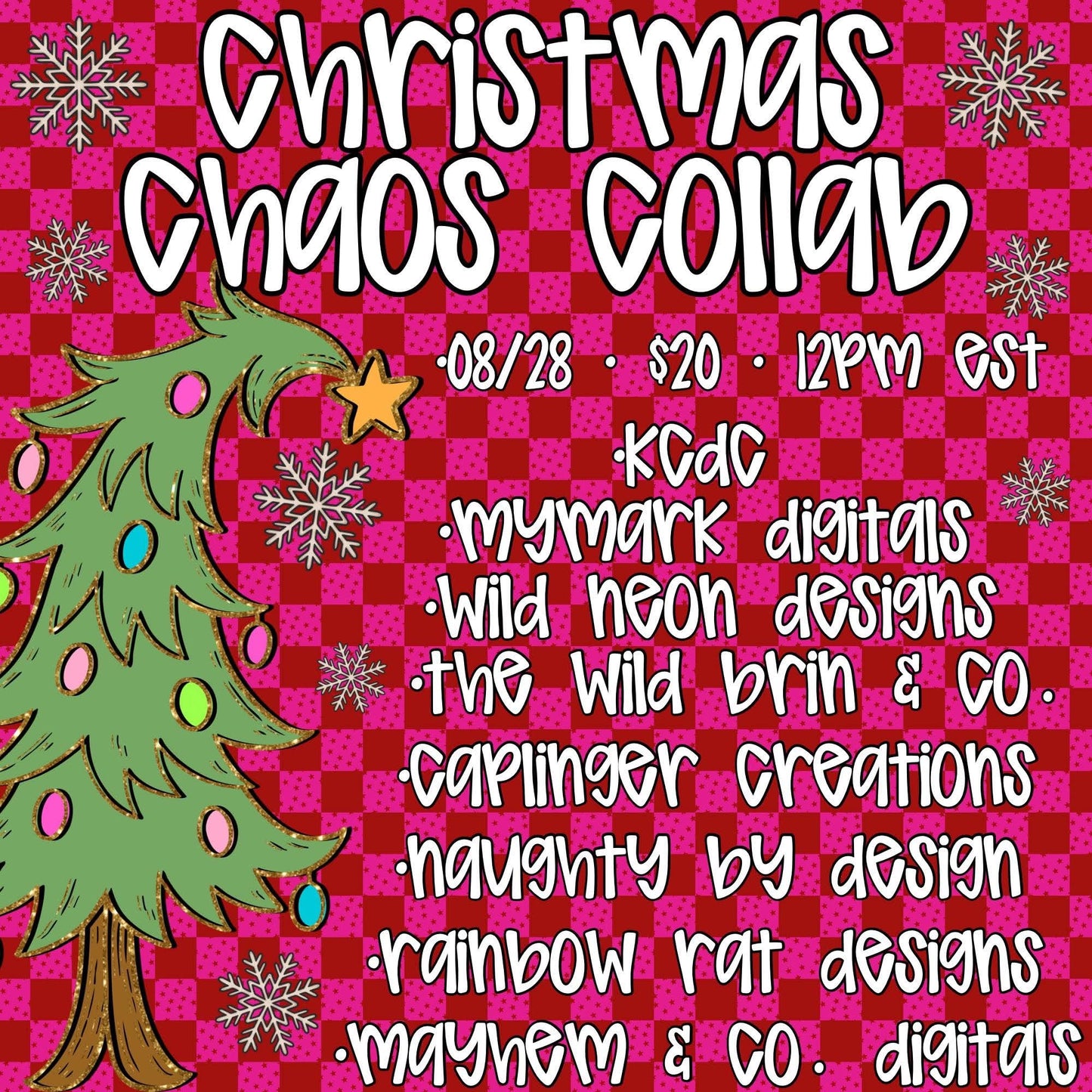 Christmas Chaos Collab- Digital download 300DPI PNG FILE