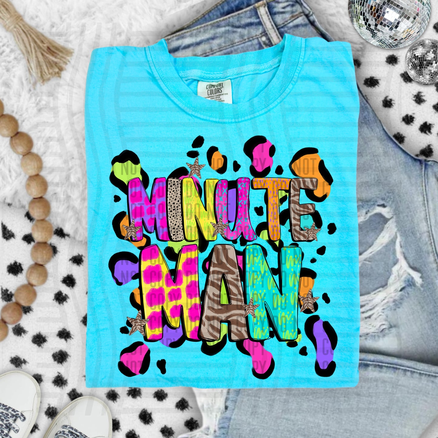 Funky Mix-Up Leopard Spot Mascots - Custom + Dropdown - 300 dpi Digital Download