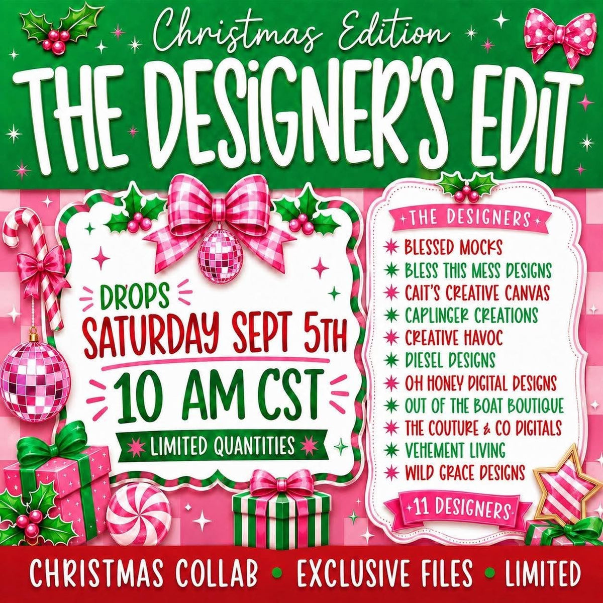 Designers Edit SEPT Collab- NO CODES - Digital download 300DPI PNG FILE