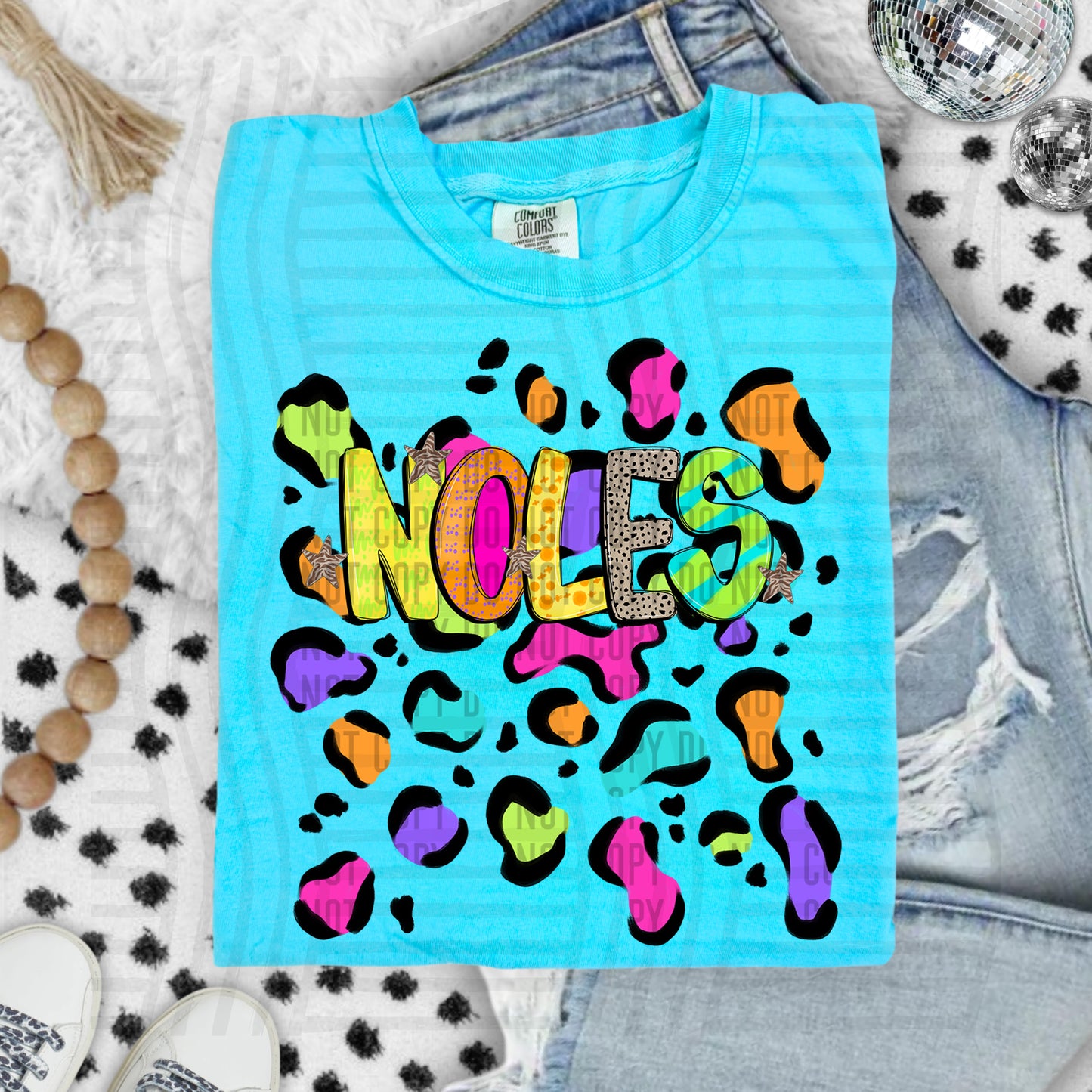 Funky Mix-Up Leopard Spot Mascots - Custom + Dropdown - 300 dpi Digital Download