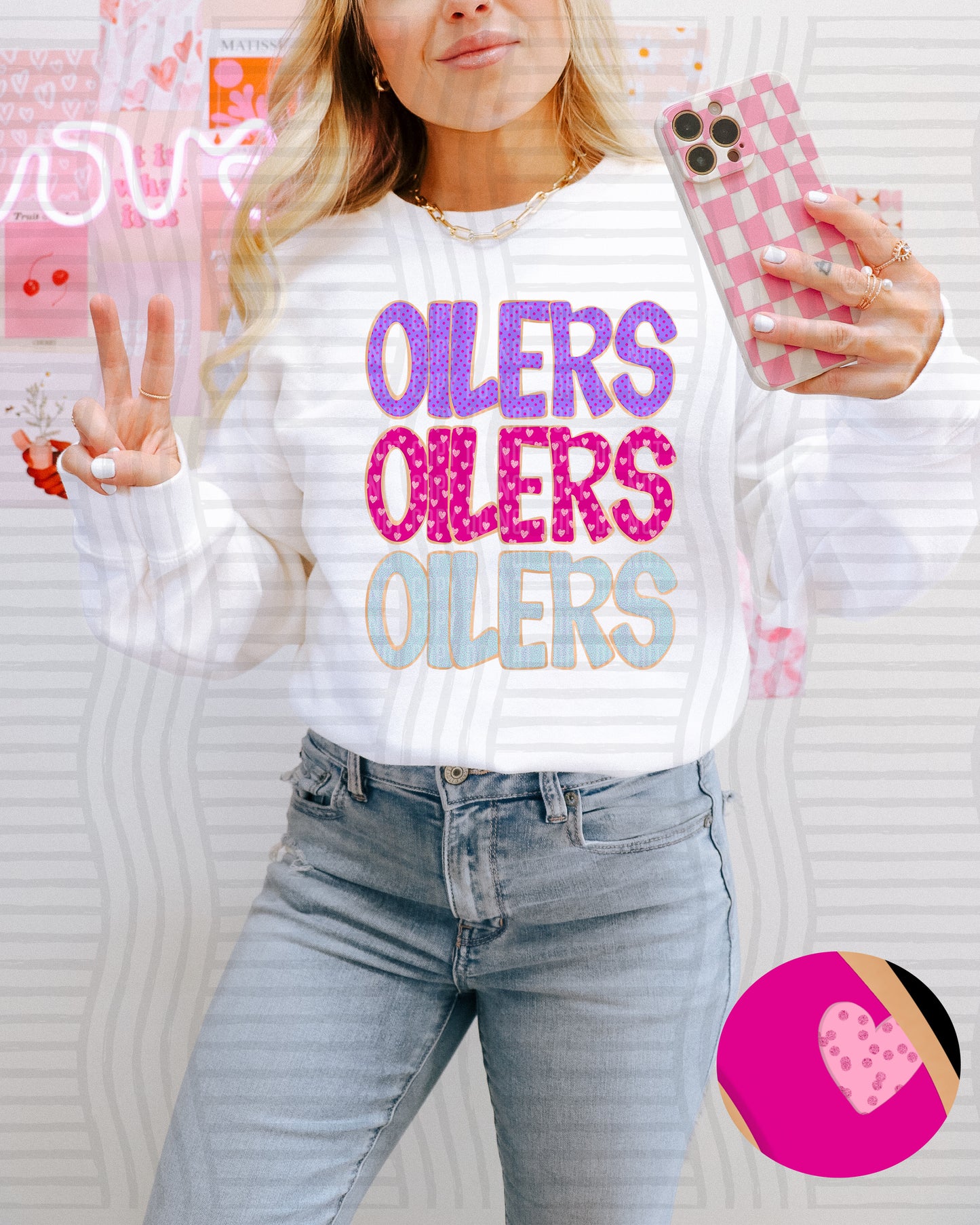 Sugar Cookie Stacked - Custom + Dropdown - 300 dpi Digital Download