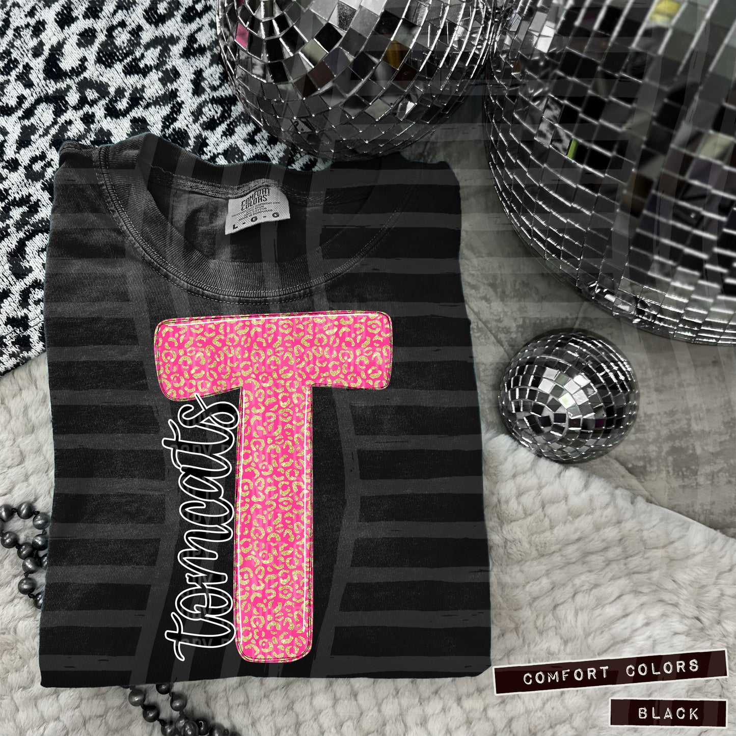 Pink Leopard Single Letter - Dropdown + CUSTOM- Digital Download 300DPI PNG FILE