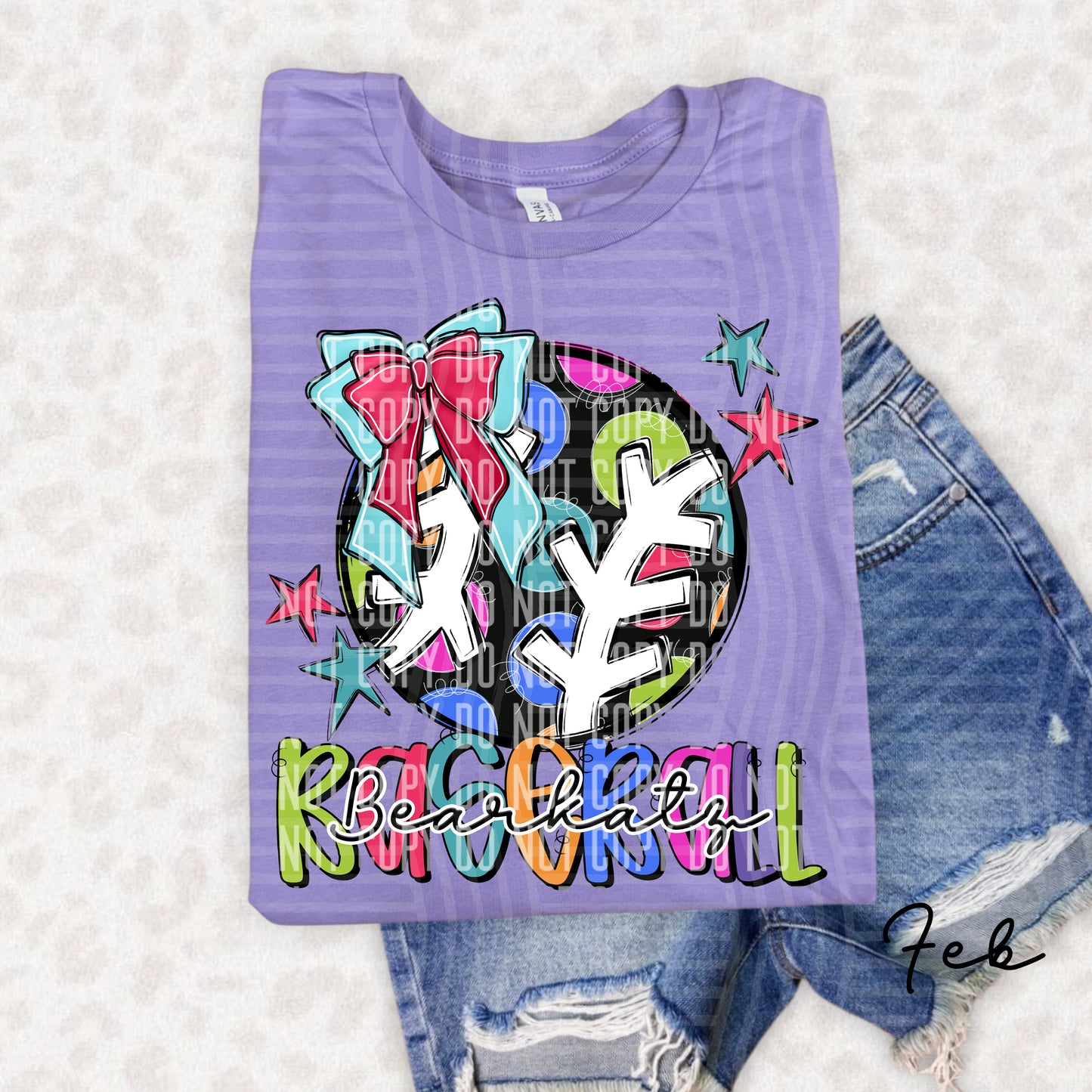 Preppy Polka Dot BASEBALL - Dropdown menu - 300 DPI digital design