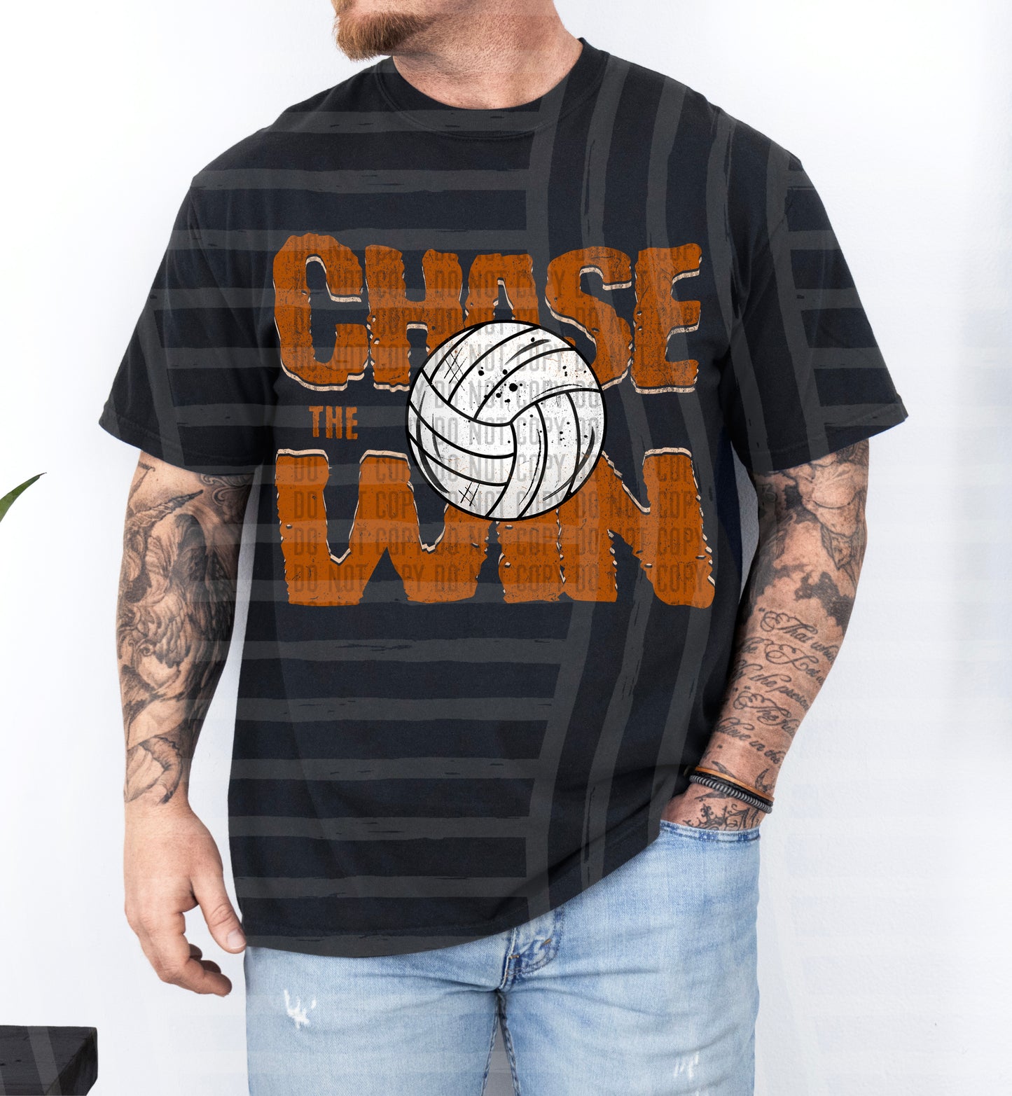 Chase the Win VOLLEYBALL - Color Dropdown Digital Download 300DPI PNG FILE