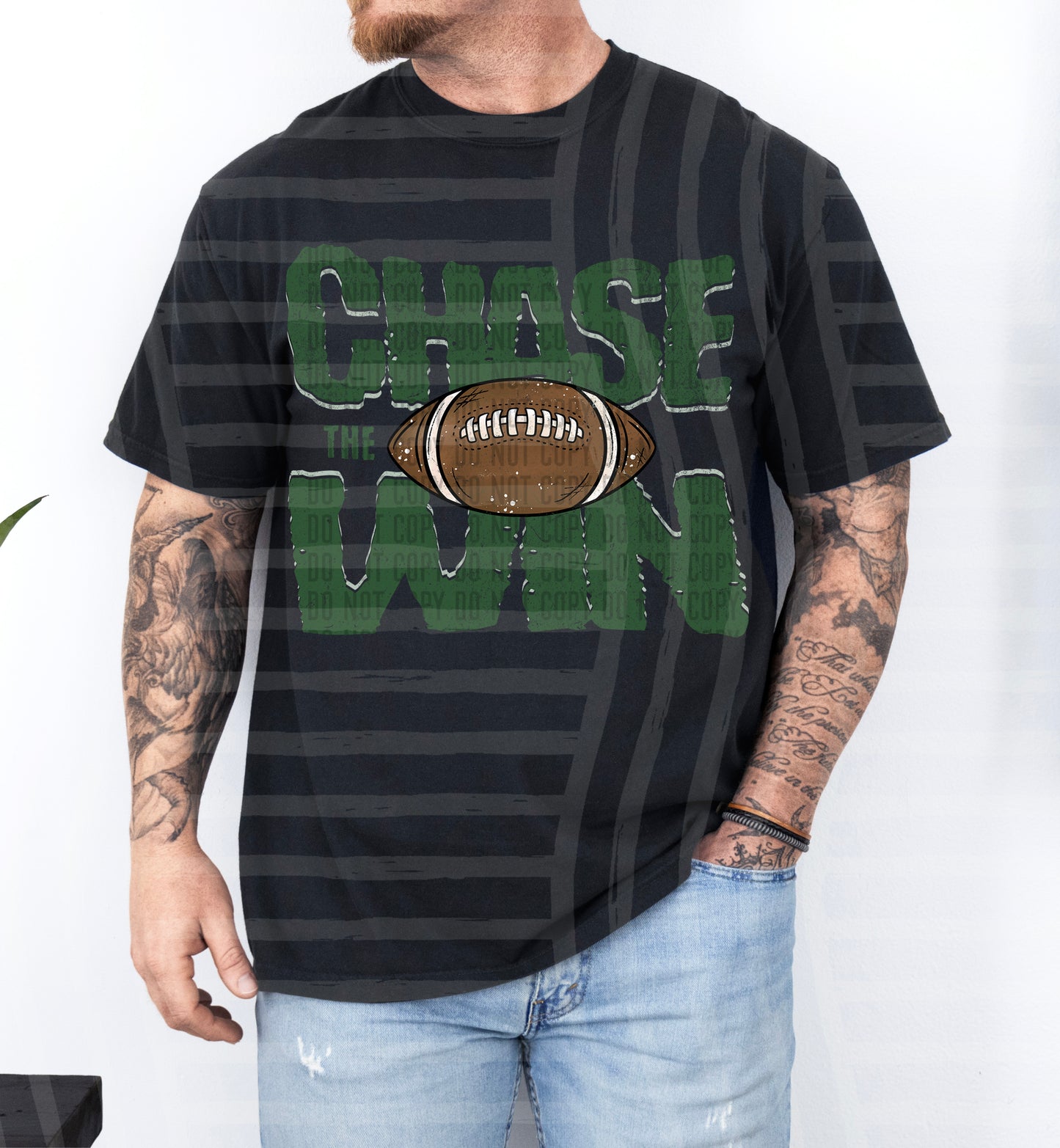 Chase the Win FOOTBALL - Color Dropdown Digital Download 300DPI PNG FILE