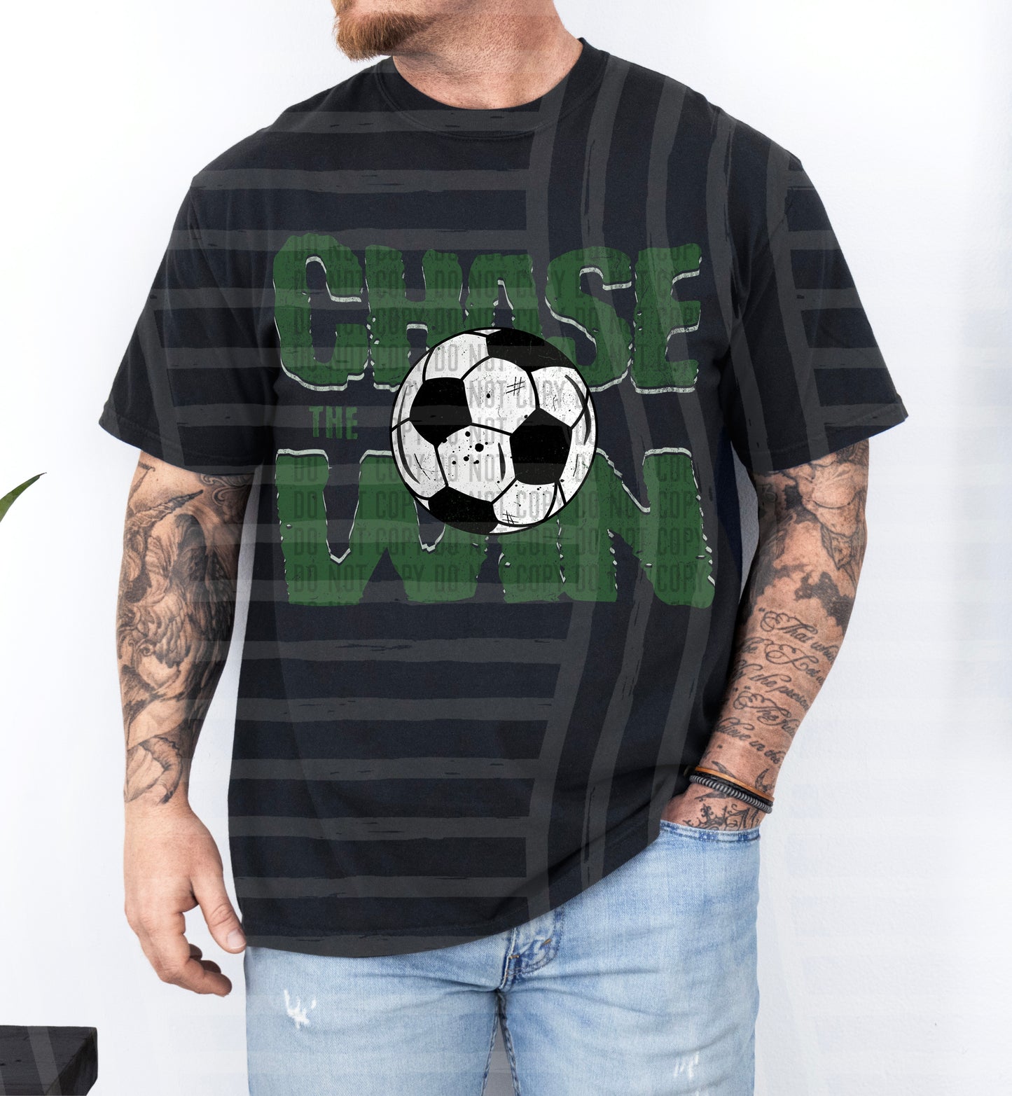 Chase the Win SOCCER - Color Dropdown Digital Download 300DPI PNG FILE