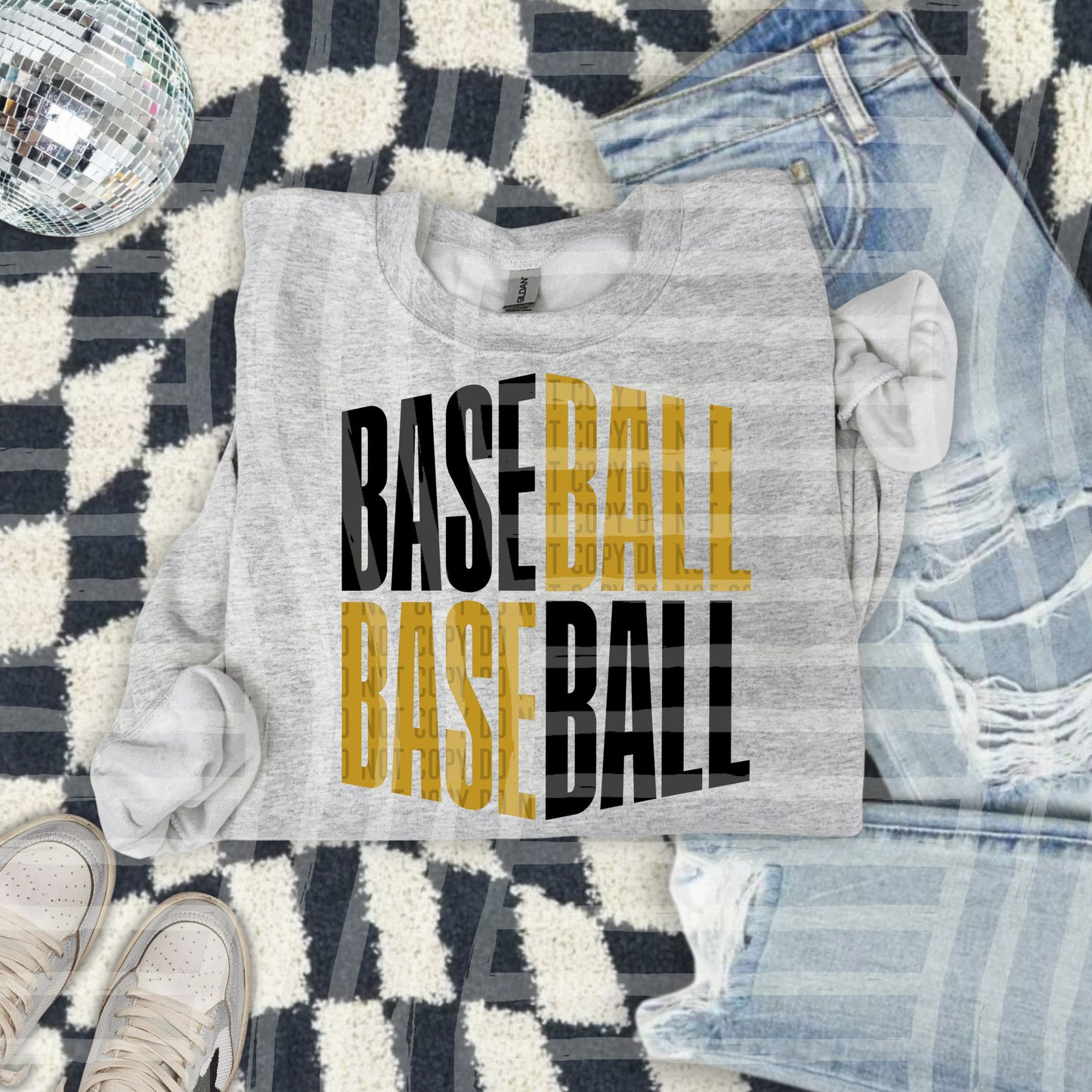 BASEBALL word art -Color Dropdown Digital Download 300DPI PNG FILE