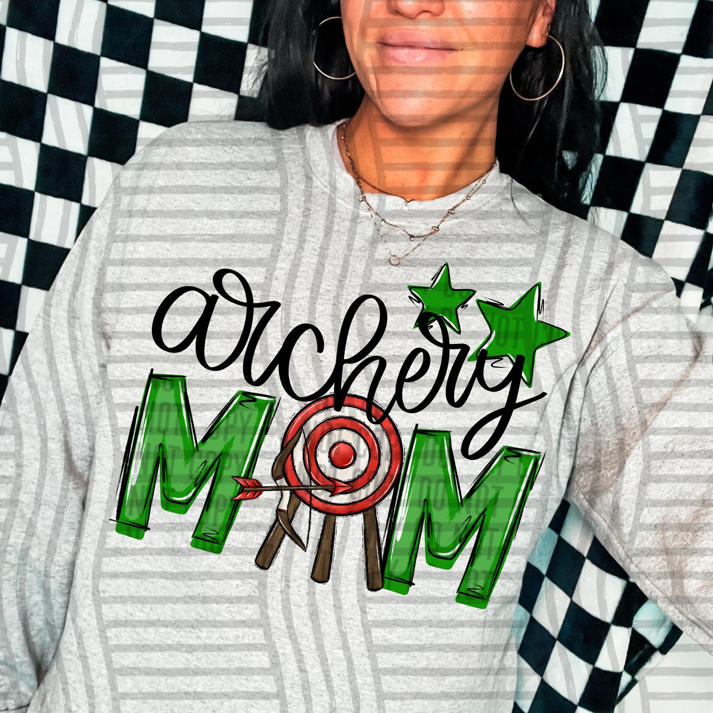 Archery Mom - Color Dropdown Digital Download 300DPI PNG FILE