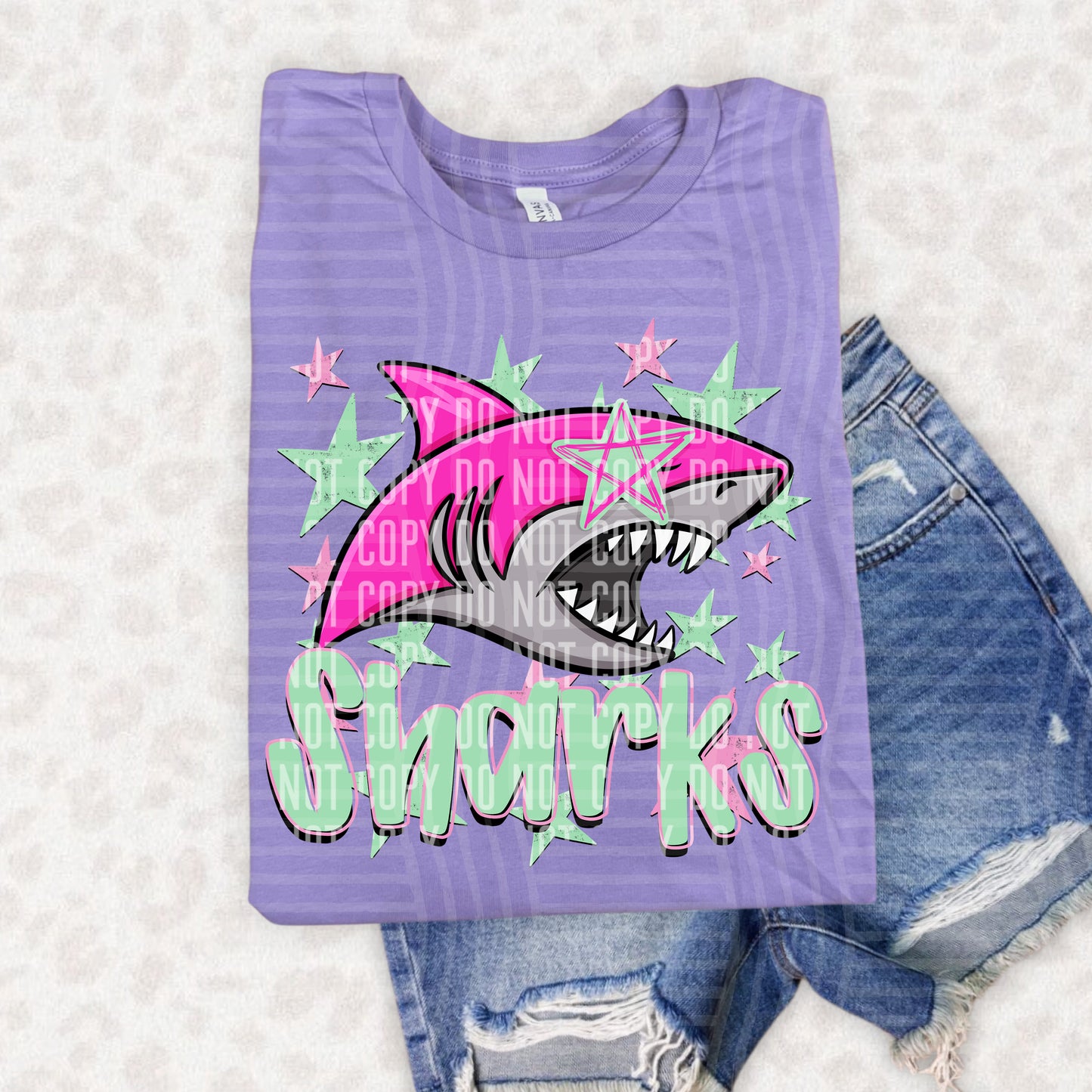 PREPPY STARRY EYED mascots pink/green -  Digital Download 300DPI PNG FILE