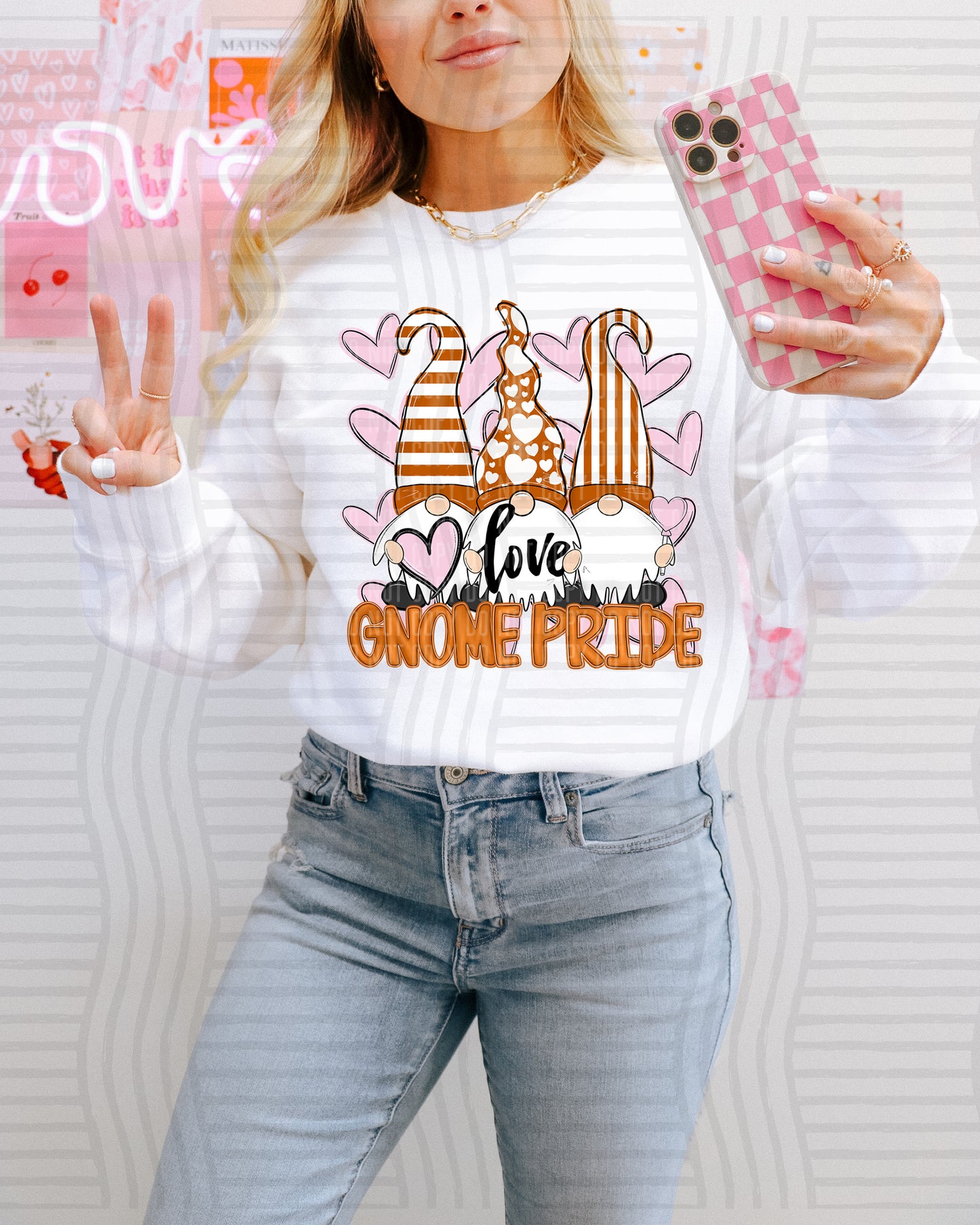 Vday Gnomes Pride - Color Dropdown Digital Download 300DPI PNG FILE