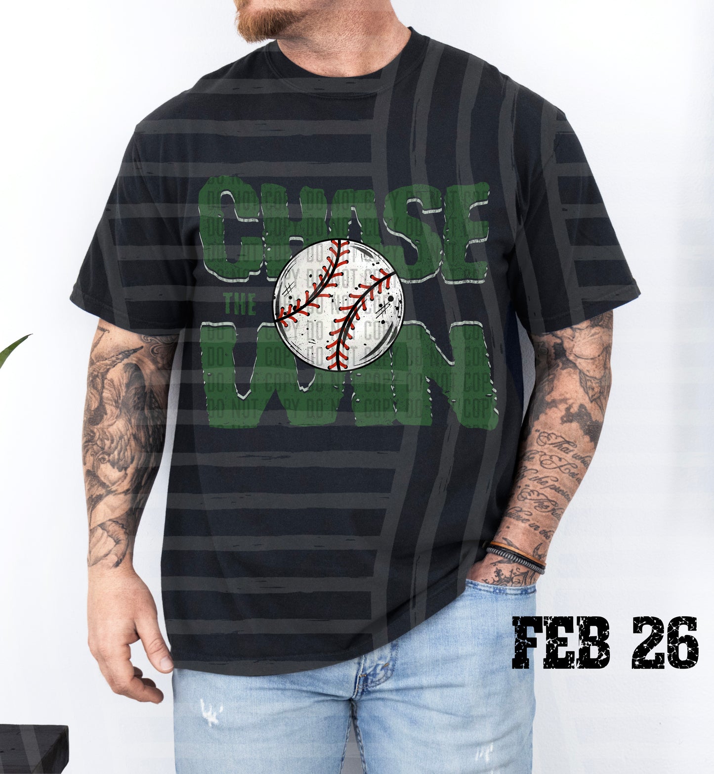 Chase the Win BASEBALL - Color Dropdown Digital Download 300DPI PNG FILE