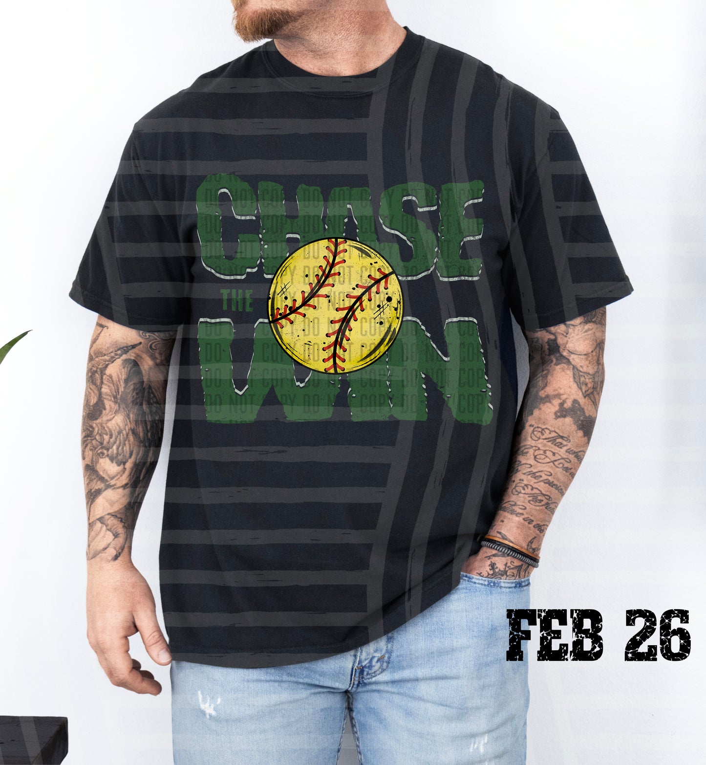 Chase the Win SOFTBALL - Color Dropdown Digital Download 300DPI PNG FILE