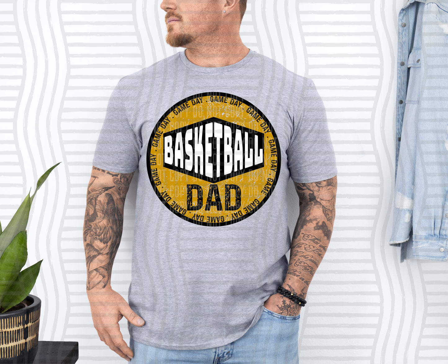Basketball DAD -Color Dropdown Digital Download 300DPI PNG FILE