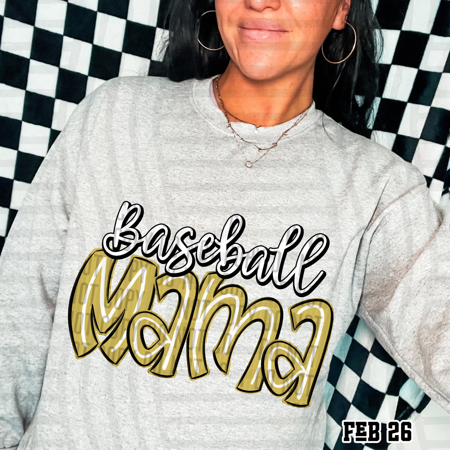 Baseball Mama - Color Dropdown Digital Download 300DPI PNG FILE