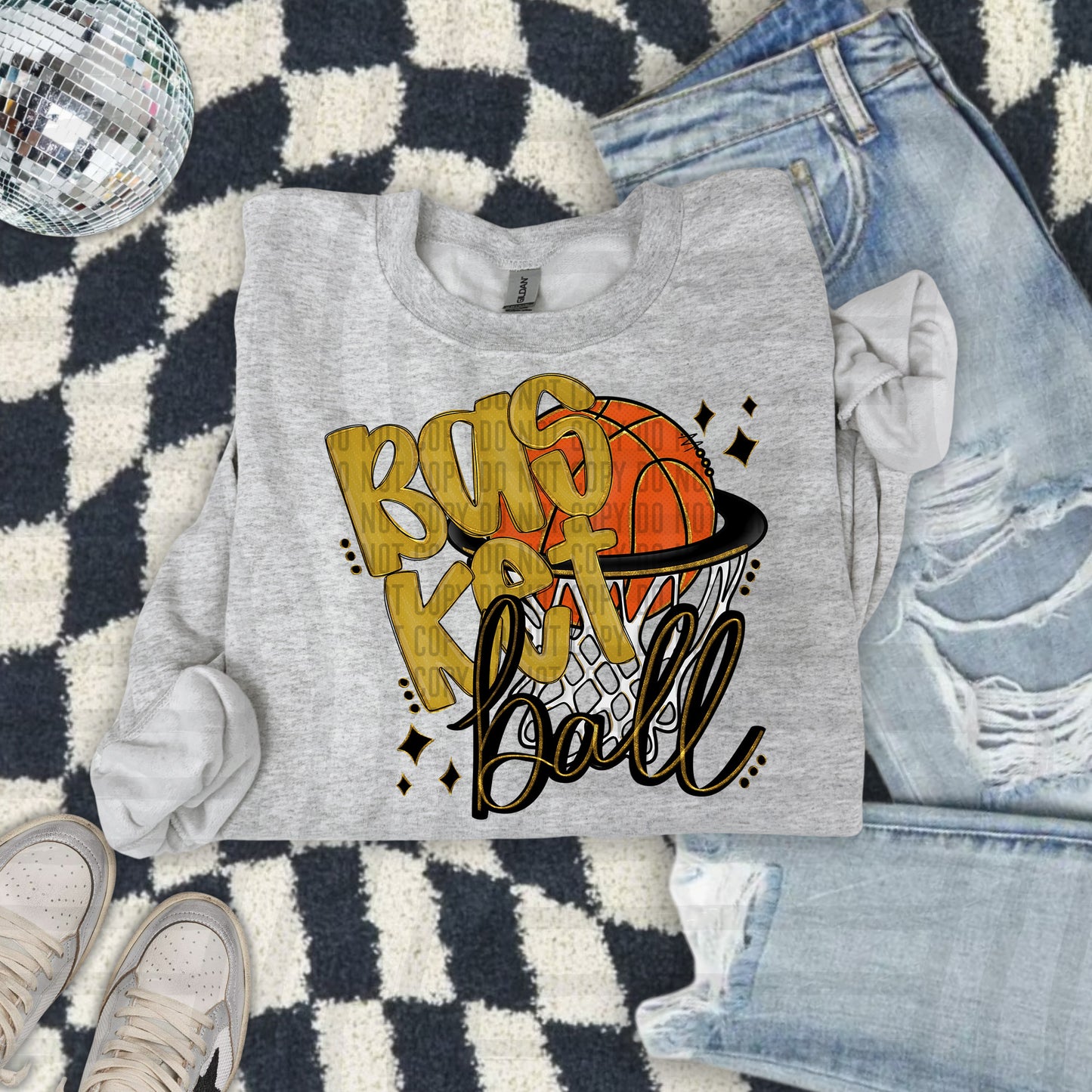 Basketball hoop -Color Dropdown Digital Download 300DPI PNG FILE