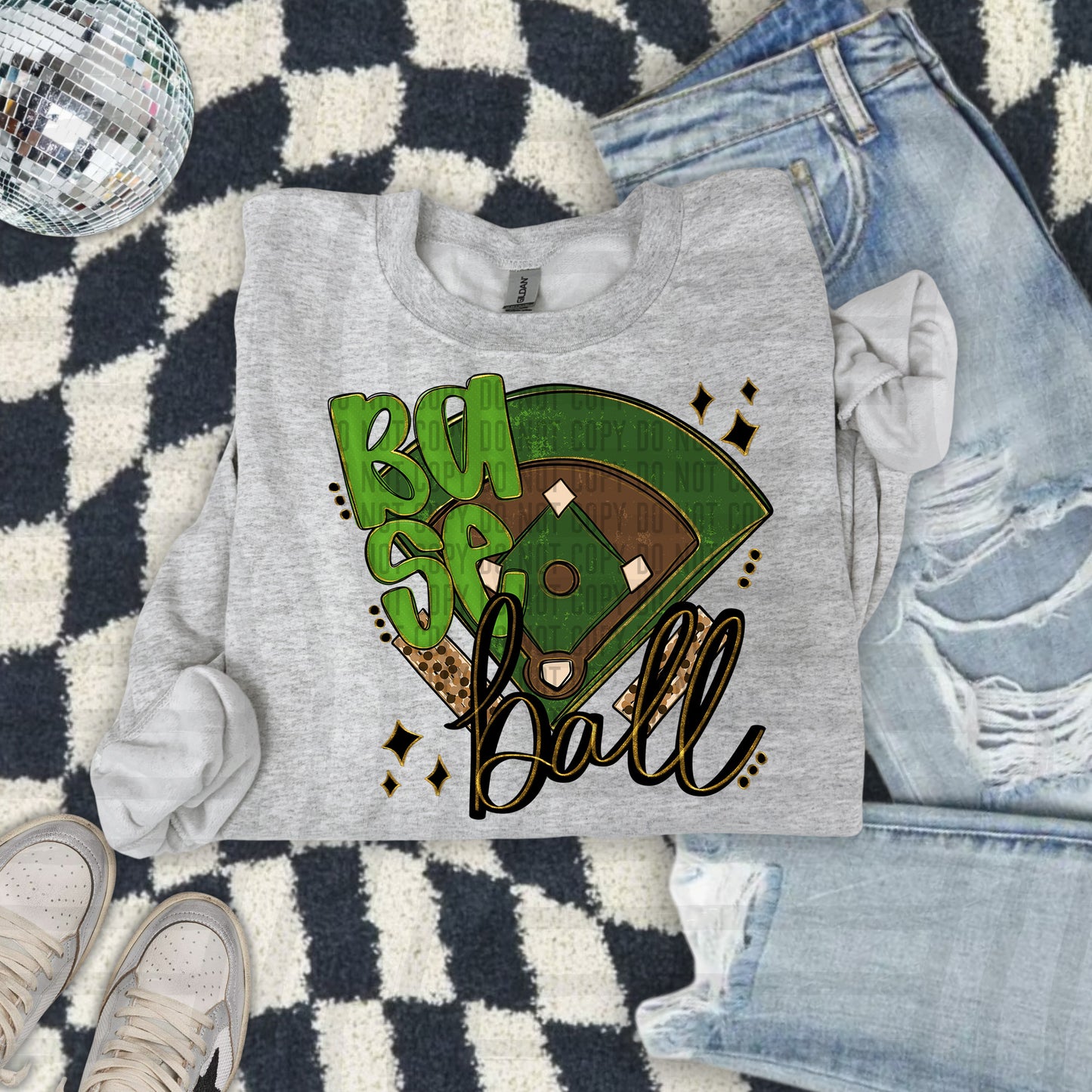 Baseball Field -Color Dropdown Digital Download 300DPI PNG FILE