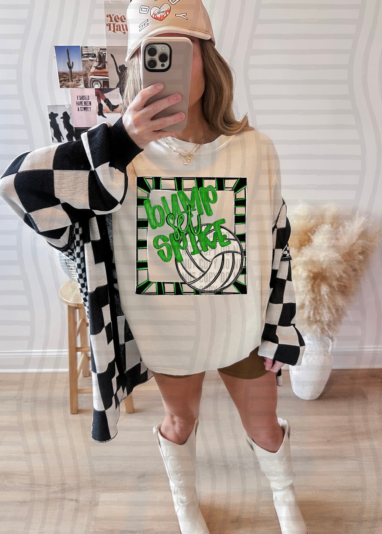 Bump, Set, Spike - Volleyball - Color Dropdown Digital Download 300DPI PNG FILE