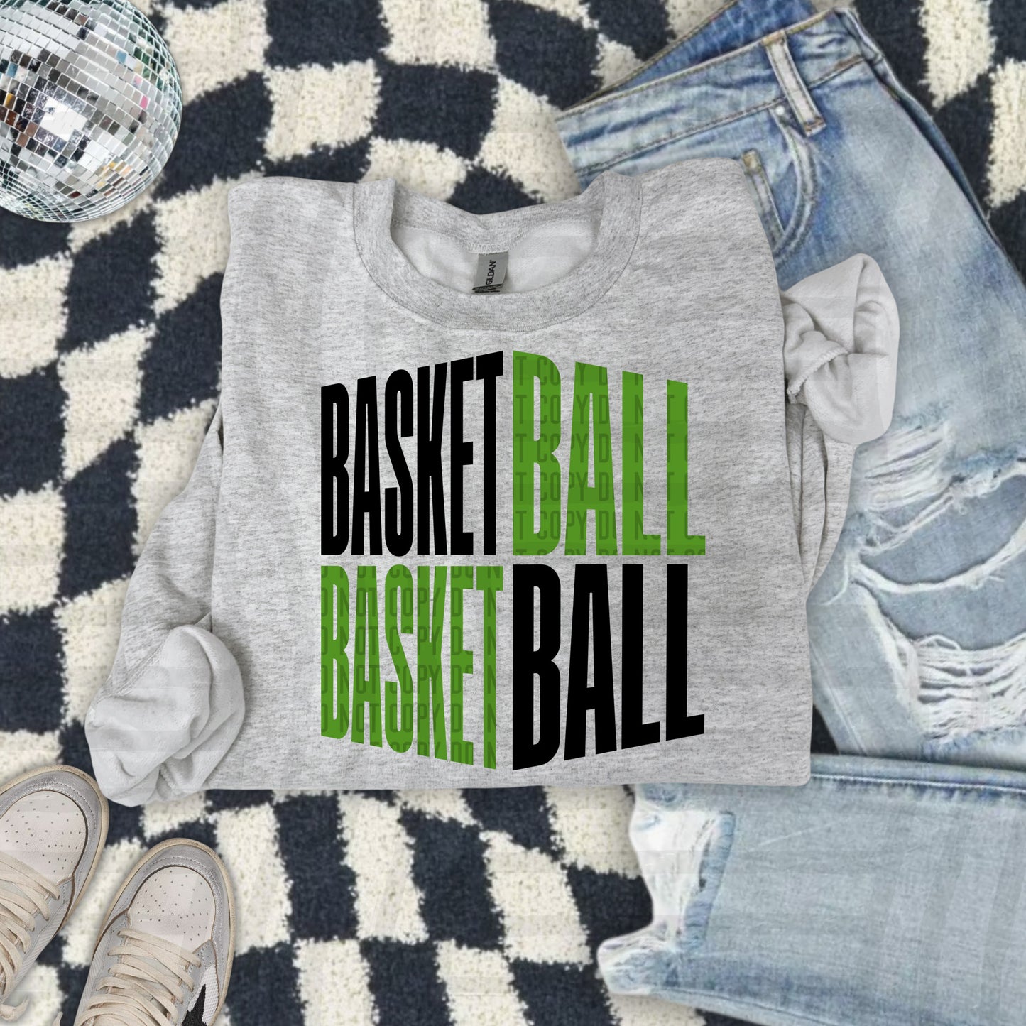 BASKETBALL Word Art -Color Dropdown Digital Download 300DPI PNG FILE