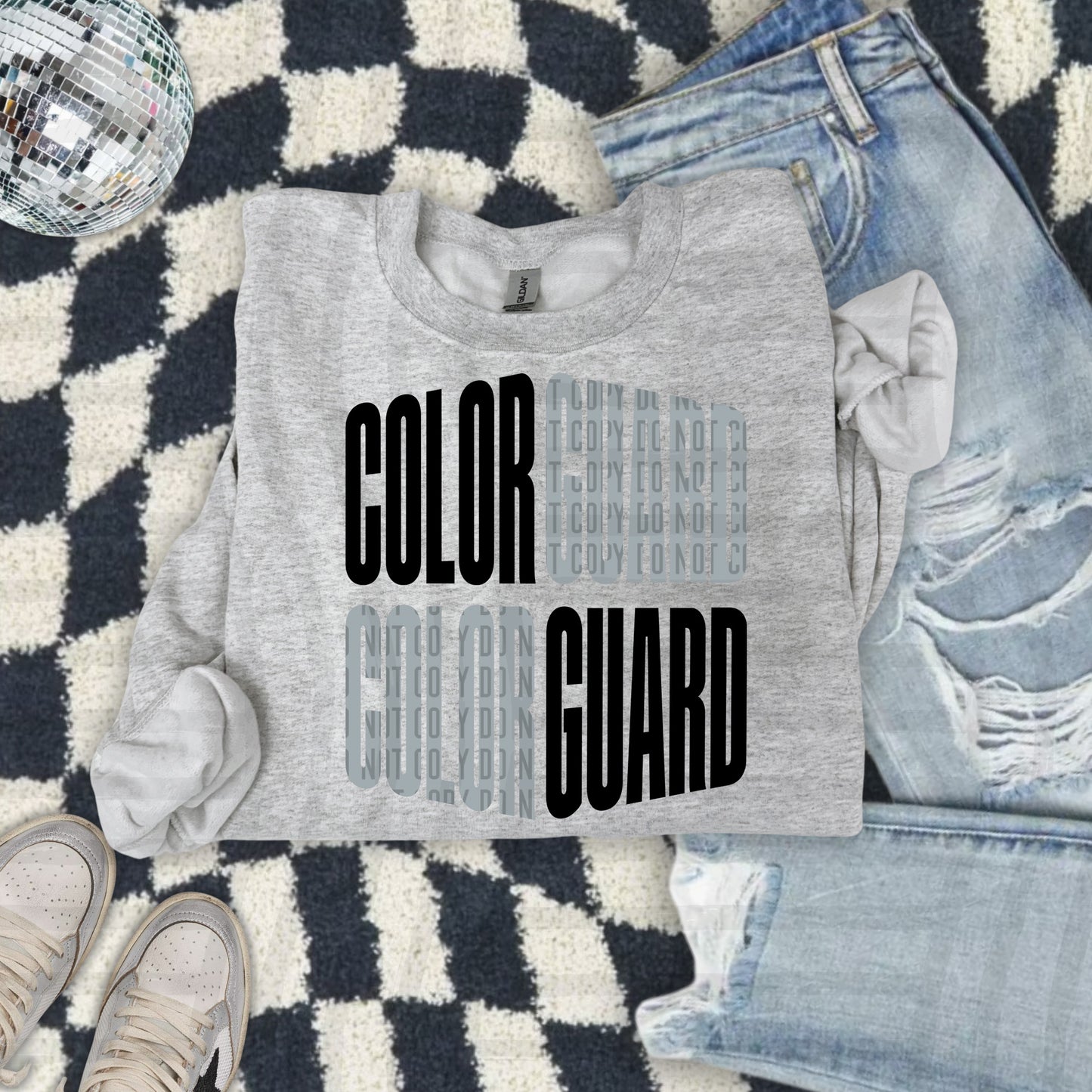 COLOR GUARD word art -  Color Dropdown Digital Download 300DPI PNG FILE