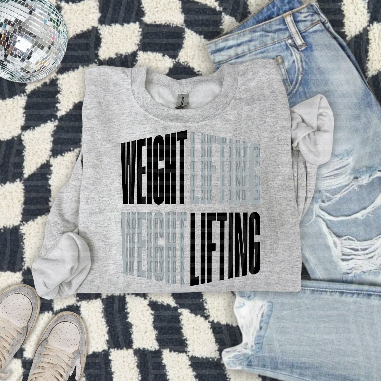 WEIGHT LIFTING word art - Color Dropdown Digital Download 300DPI PNG FILE