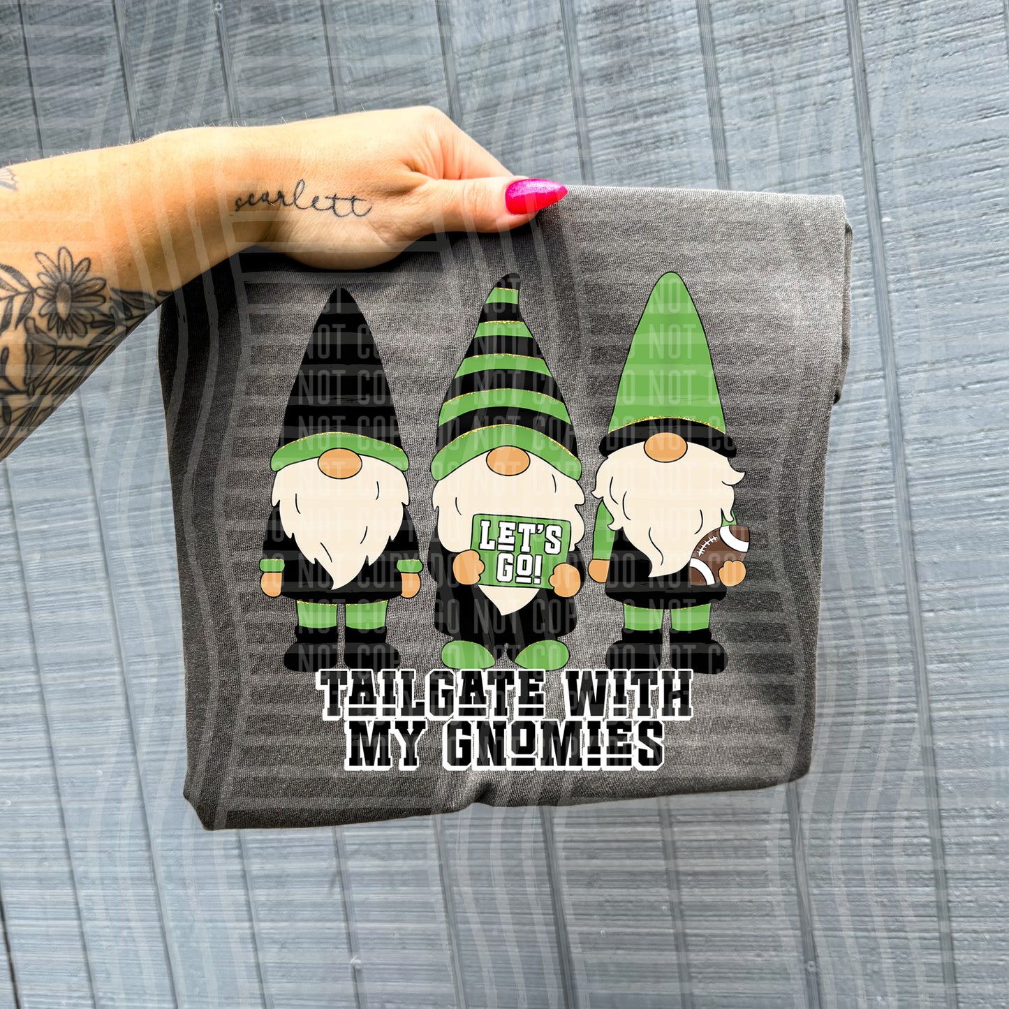 Tailgate with my gnomies - Color Dropdown Digital Download 300DPI PNG FILE